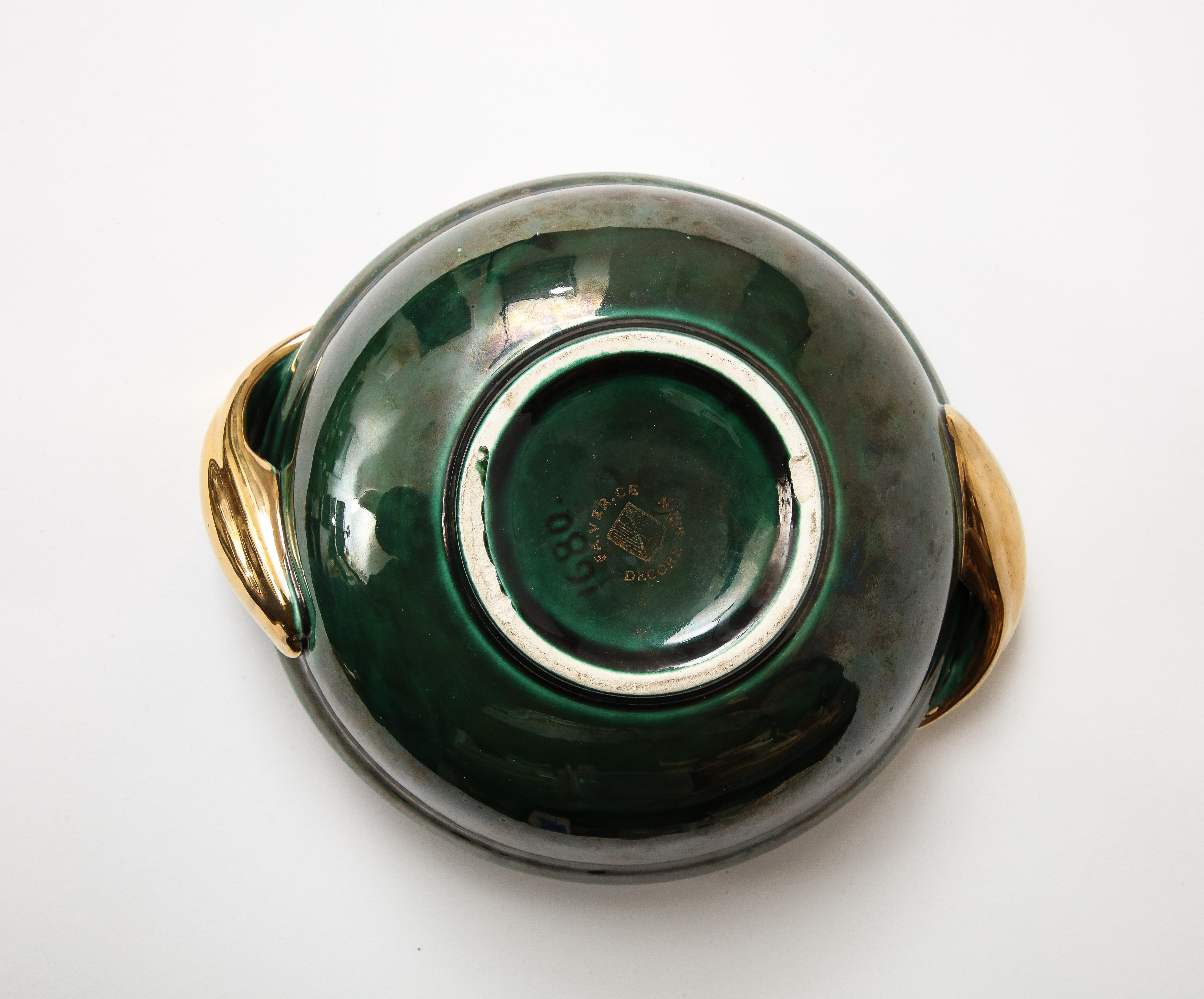 Glazed Ceramic Art Deco Bowl, France, c. 1930 11