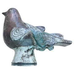 Glazed ceramic bird by Jean Derval, Vallauris