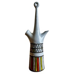 Boîte ou flûte en céramique émaillée, Roger Capron, Vallauris, 1960 