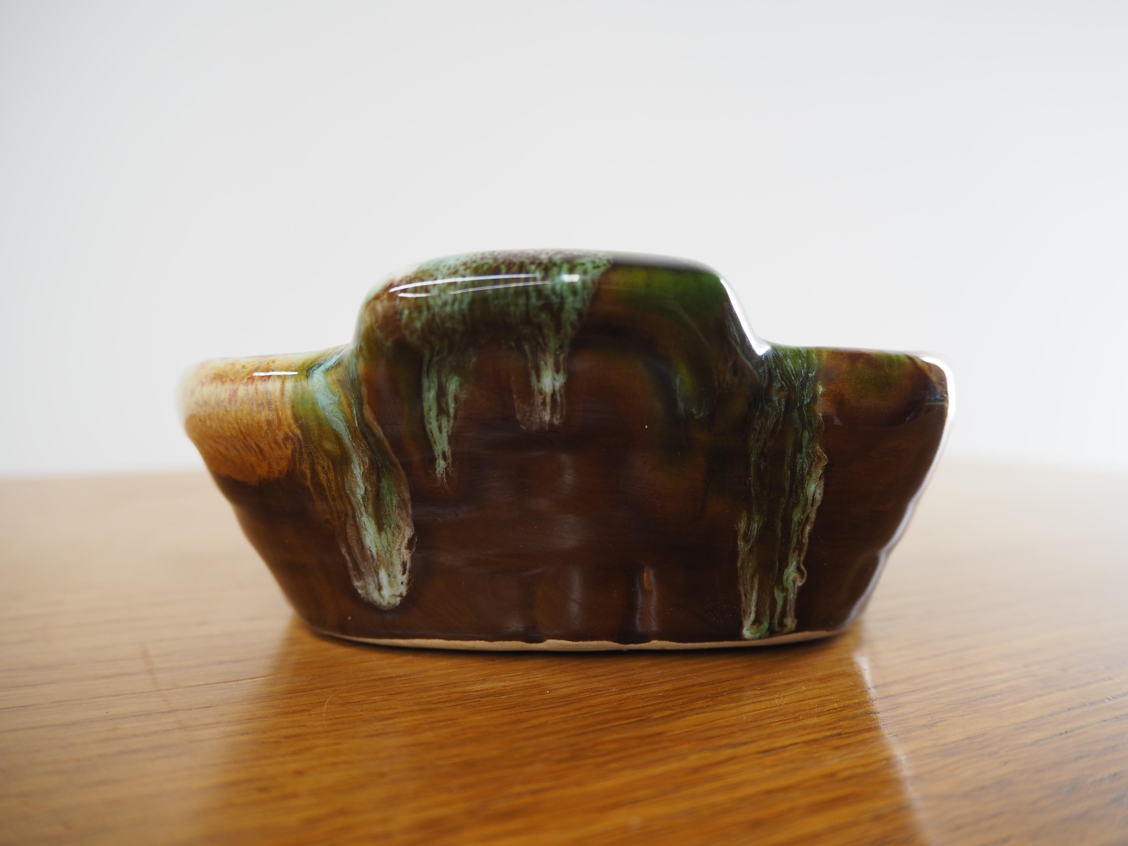 Late 20th Century Glazed Ceramic Bowl, 1980