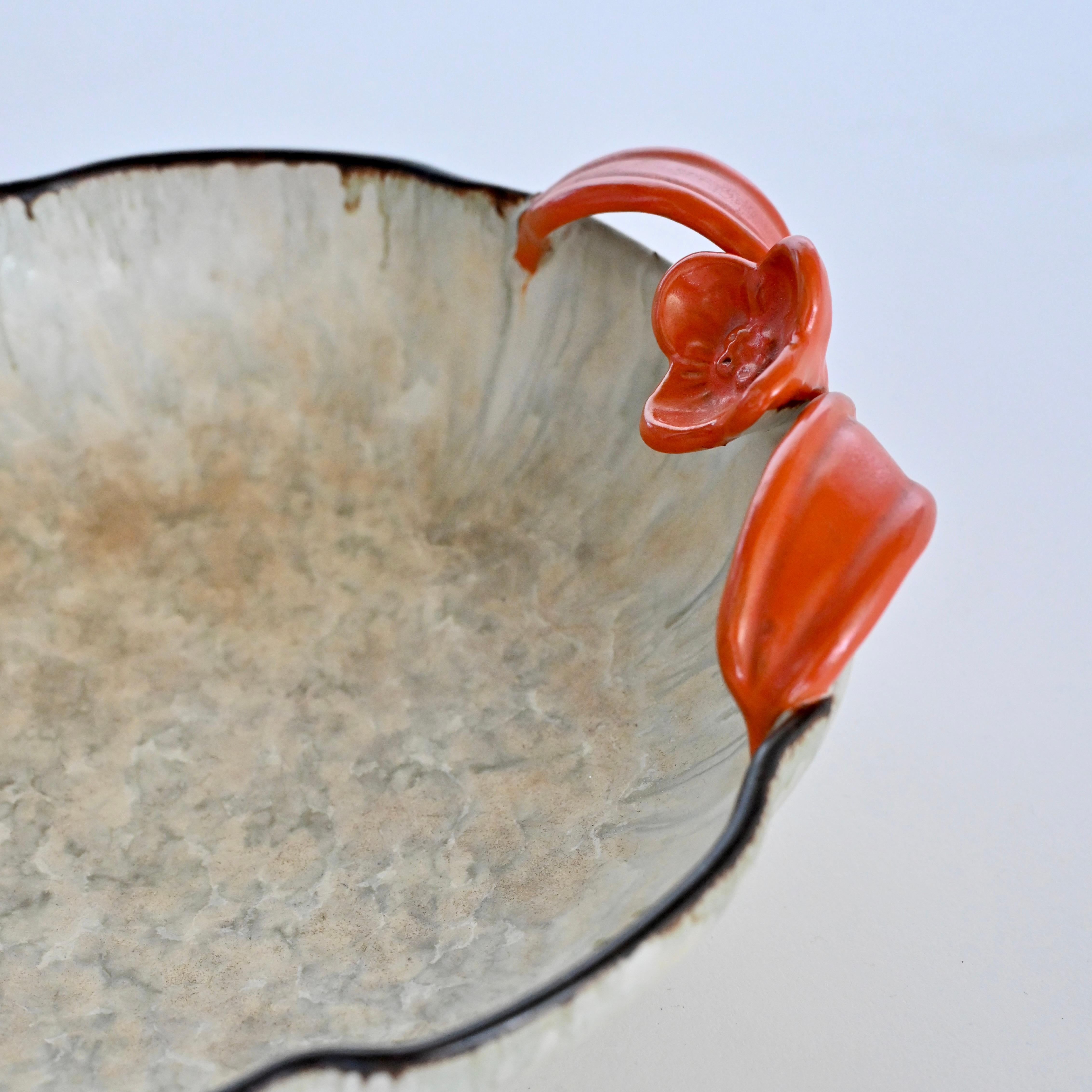 Scandinavian Modern Glazed ceramic bowl by Anna-Lisa Thomson for Upsala-Ekeby. Sweden, 1940's For Sale