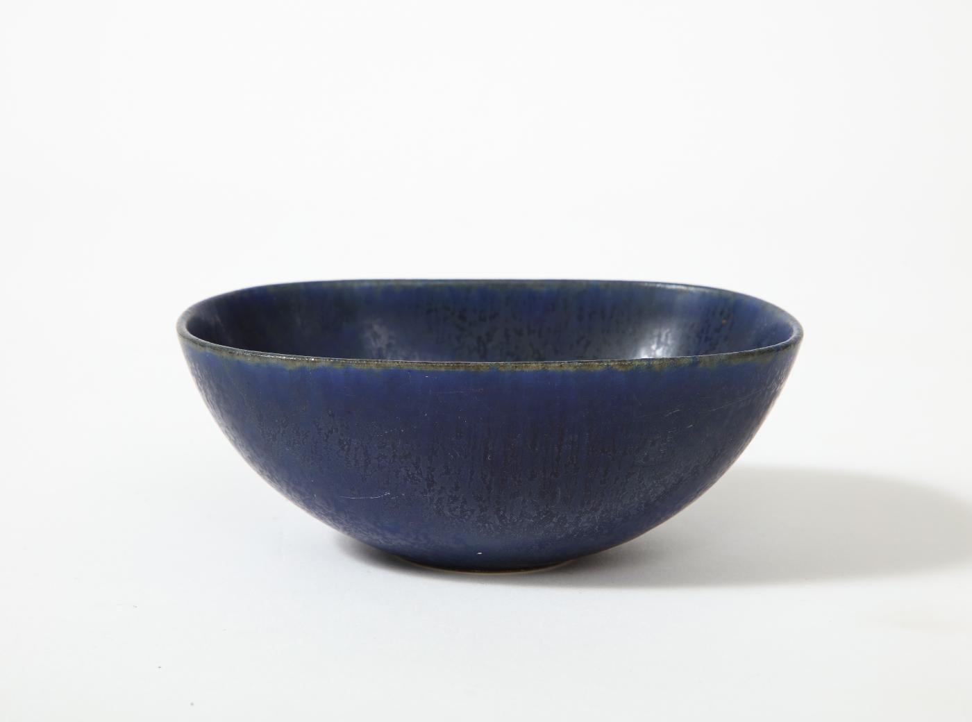 20th Century Glazed Ceramic Bowl by Carl-Harry Stalhane, c. 1950 For Sale