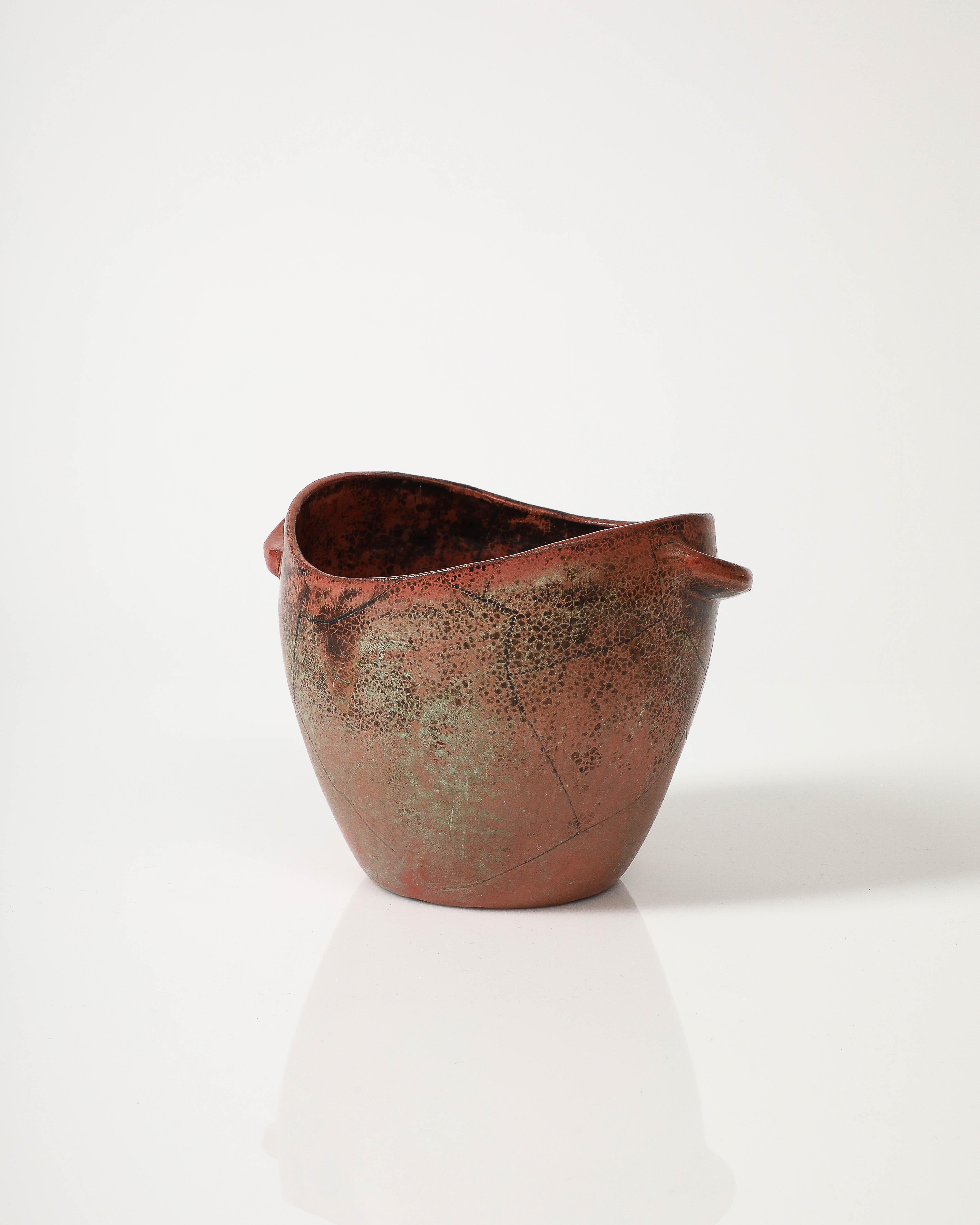 Glazed Ceramic Bowl by Paul Dresler, Germany, c. 1940 In Excellent Condition For Sale In New York City, NY