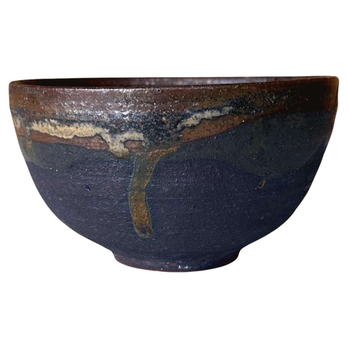 Glazed Ceramic Bowl Chawan Toshiko Takaezu