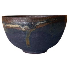Glazed Ceramic Bowl Chawan Toshiko Takaezu