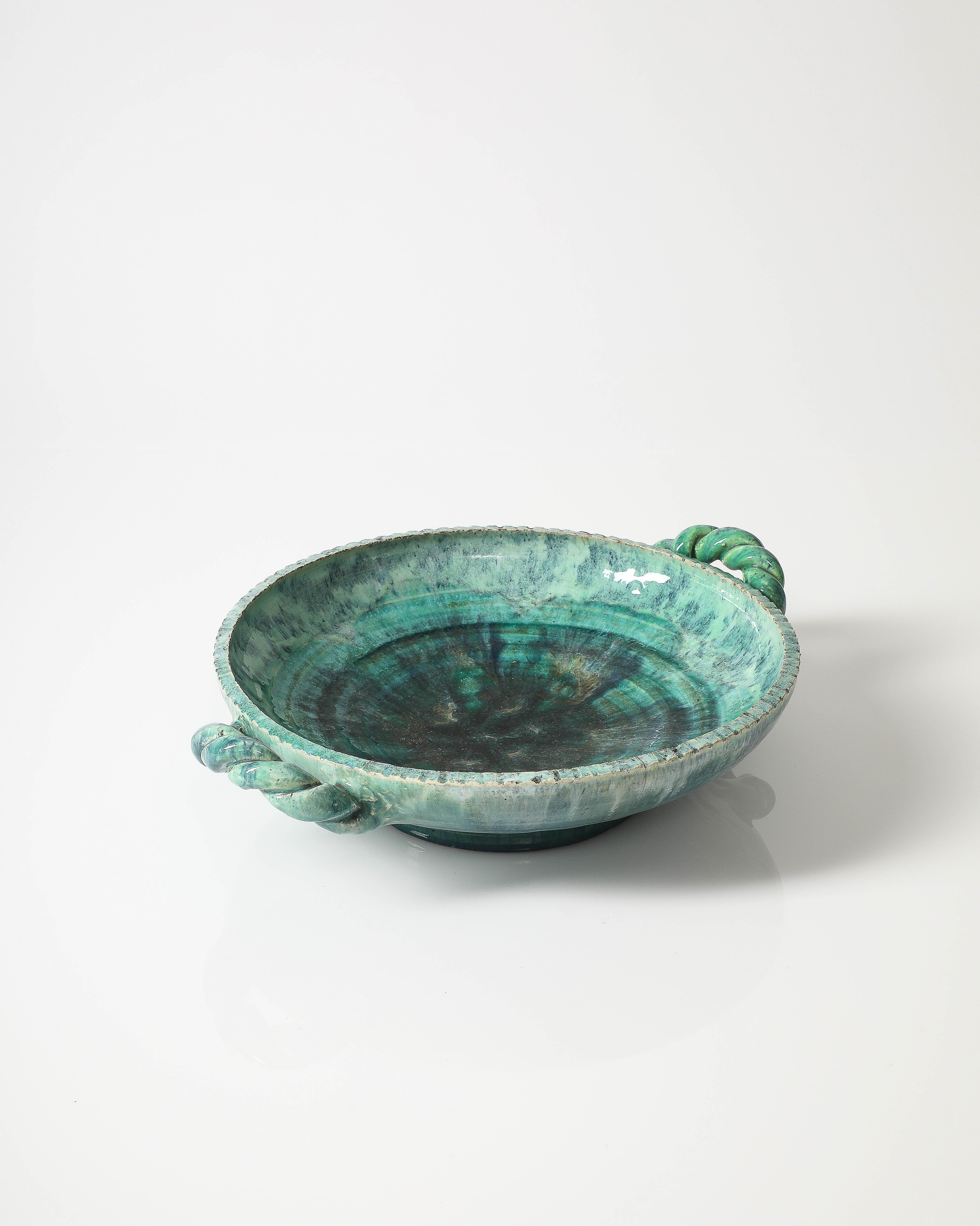Late 20th Century Glazed Ceramic Bowl, France, c. 1970