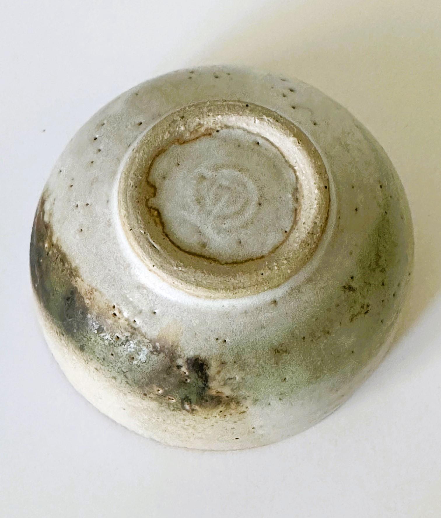 Glazed Ceramic Chawan Tea Bowl by Toshiko Takaezu In Good Condition For Sale In Atlanta, GA