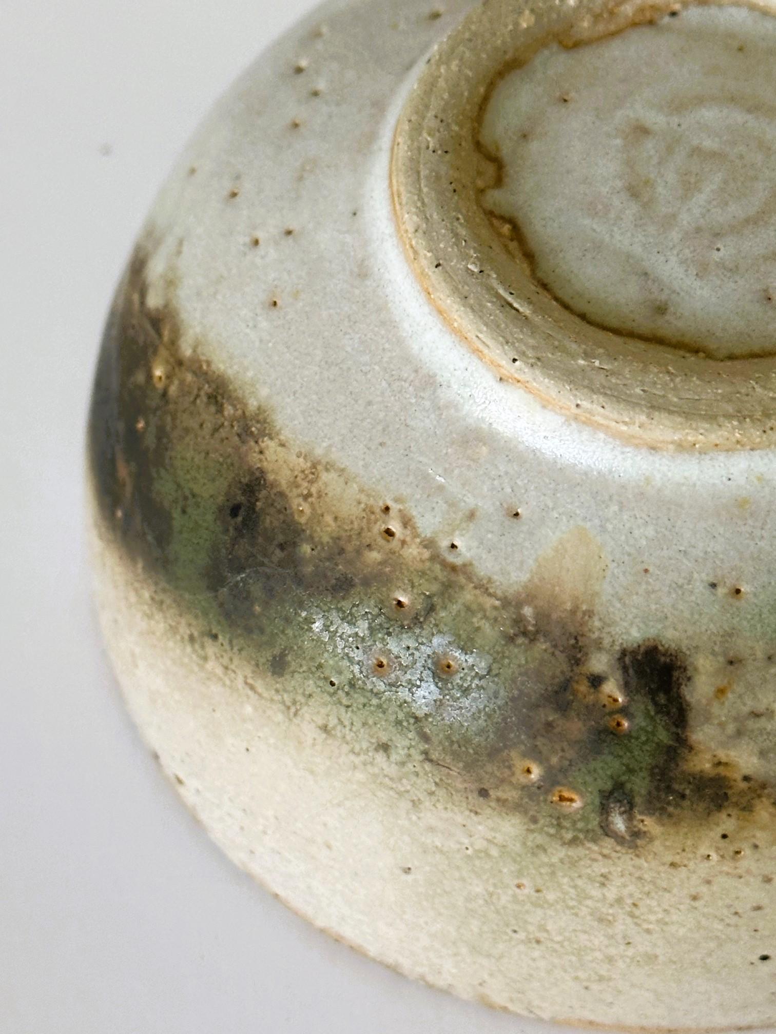 Glazed Ceramic Chawan Tea Bowl by Toshiko Takaezu For Sale 2