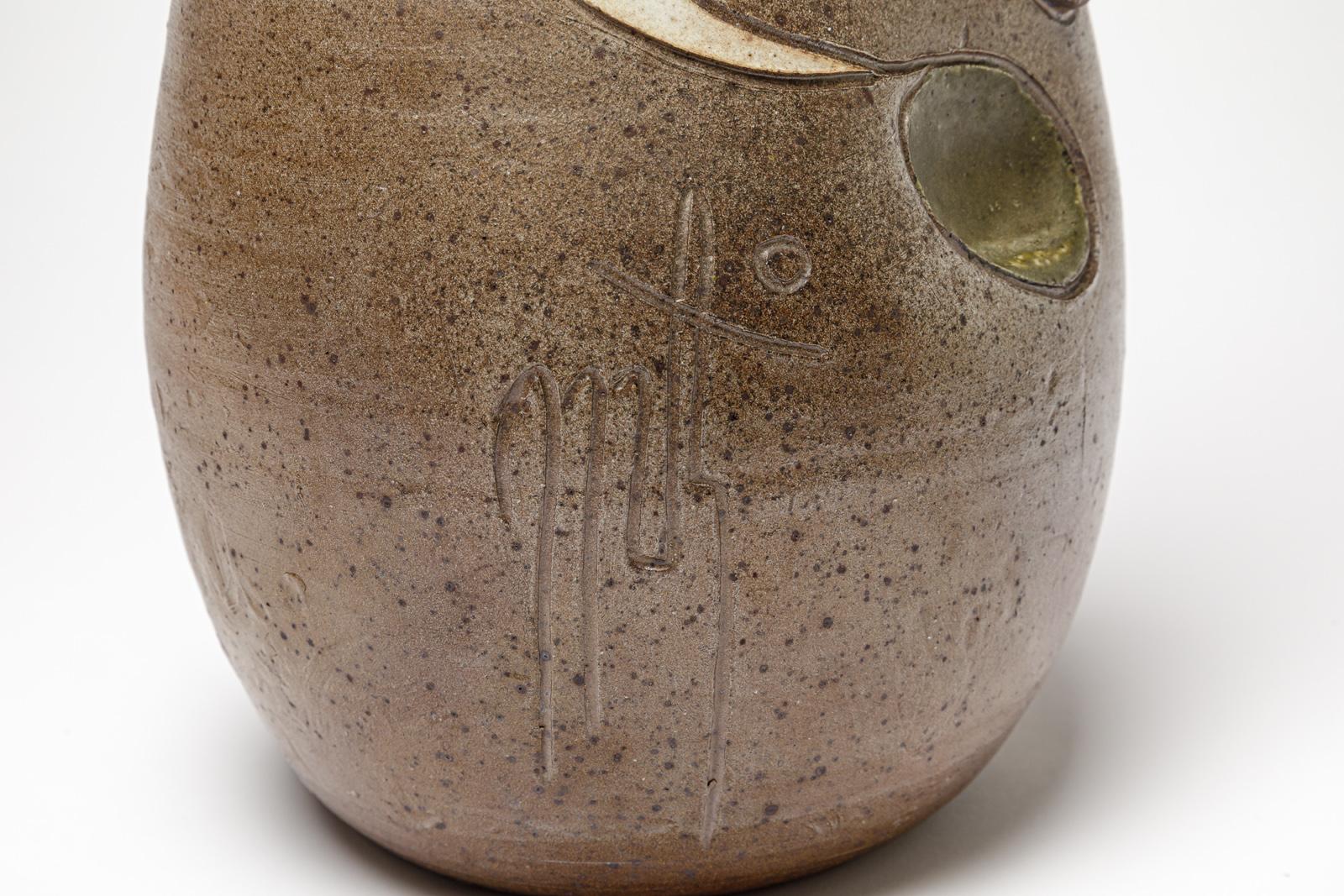 Ceramic Glazed ceramic vase by Georges Martin, circa 1970-1980. For Sale
