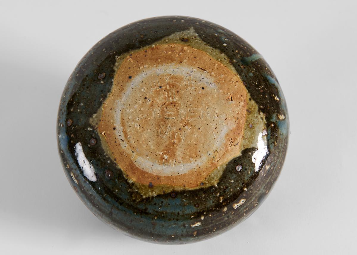 Suédois Vase bleu foncé Marianne Westman pour Rorstrand, Suède, années 1960 en vente
