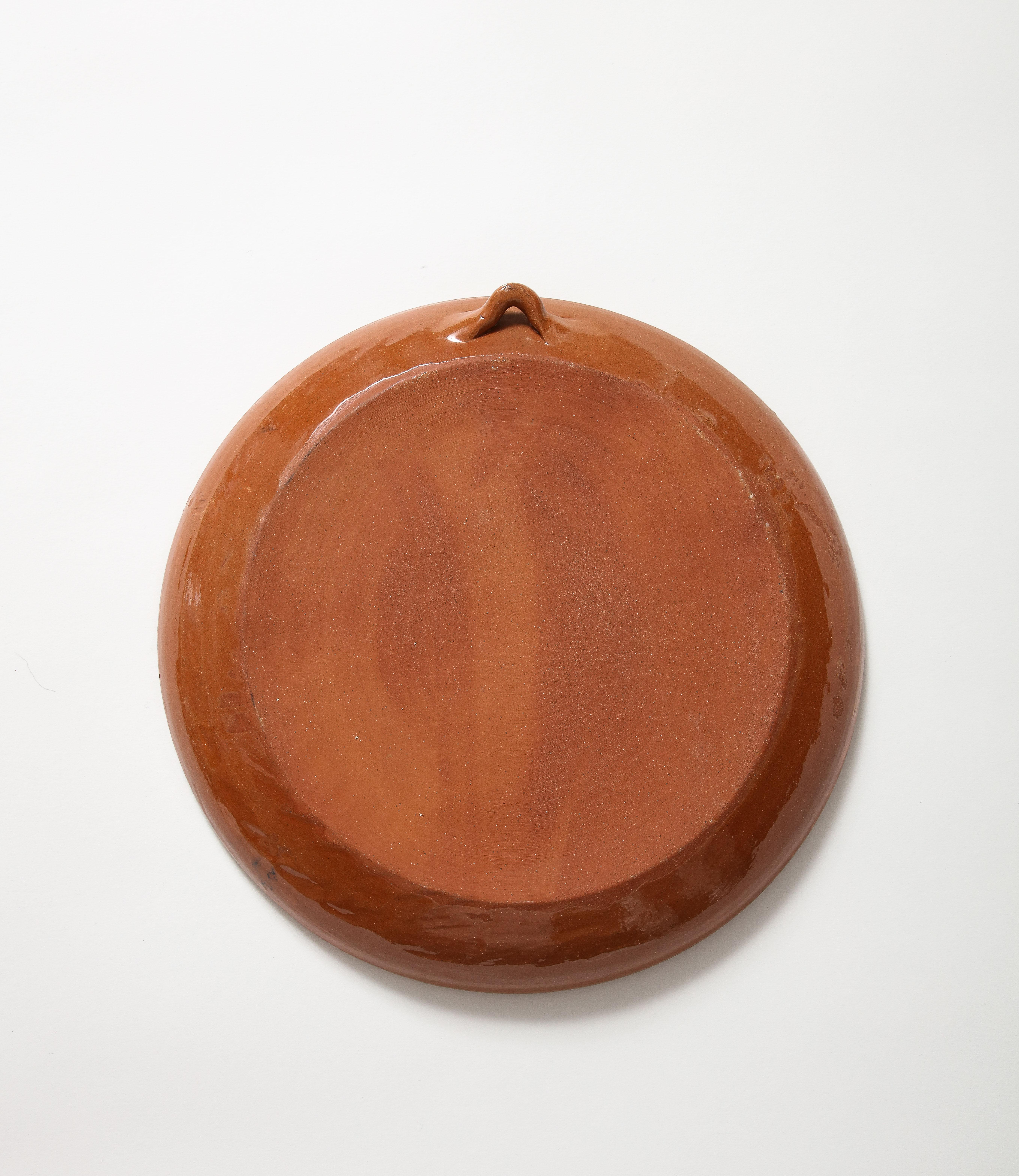 Assiette décorative en céramique émaillée, Grèce, 20e siècle en vente 6