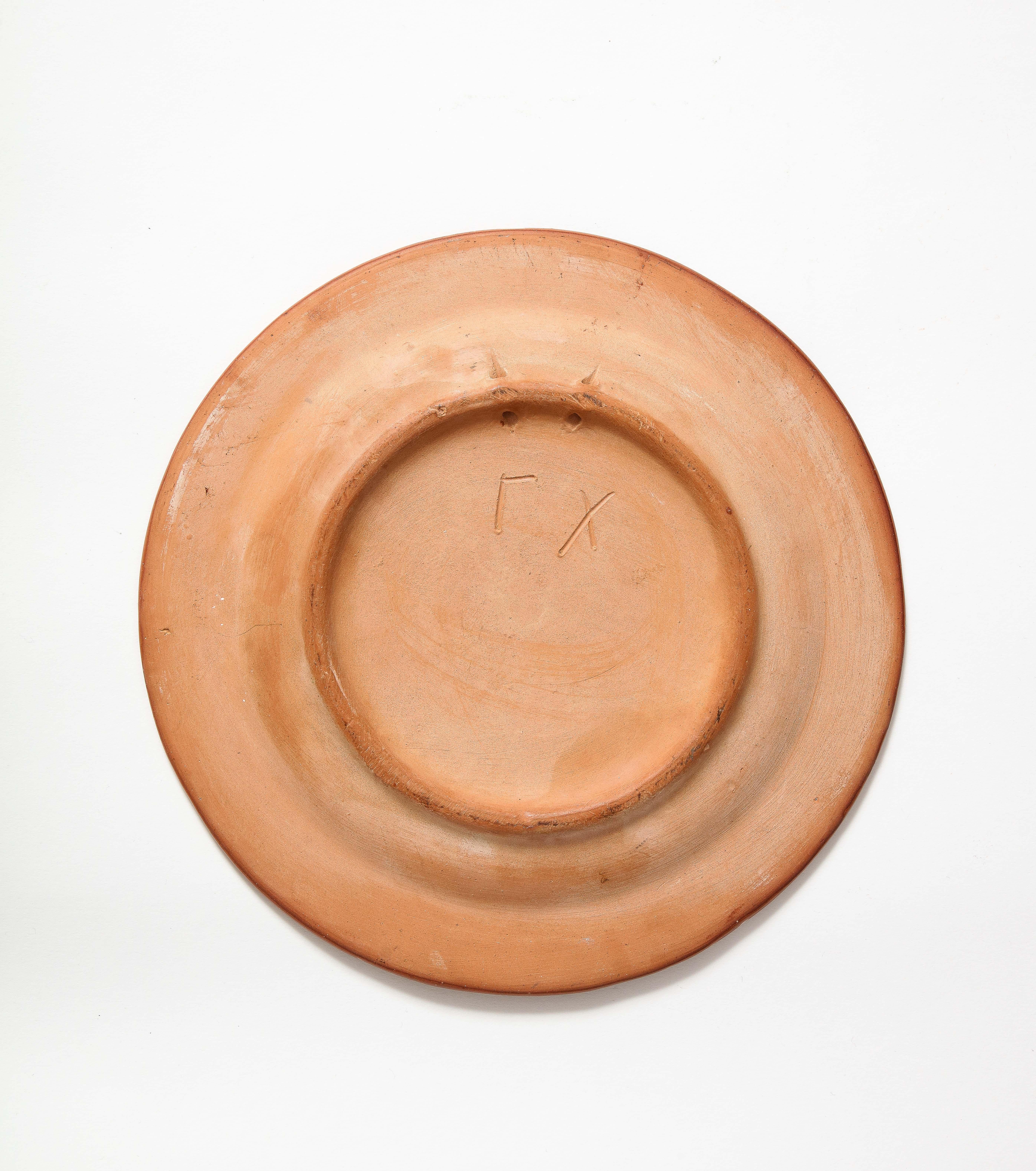 Piatto decorativo in ceramica smaltata, Grecia, 20° C. in vendita 6