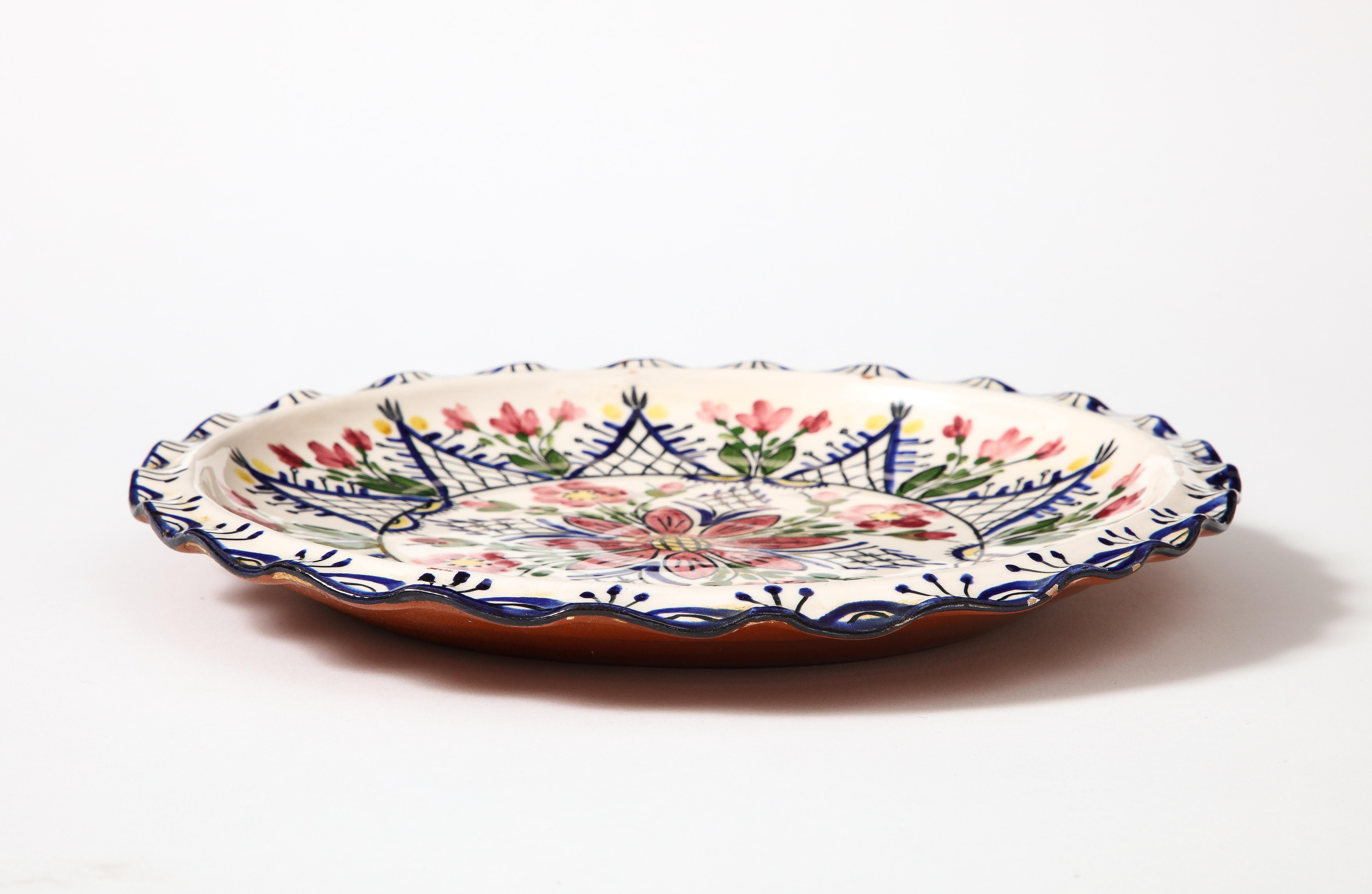 Plato decorativo de cerámica esmaltada, Grecia, s. XX siglo XX en venta
