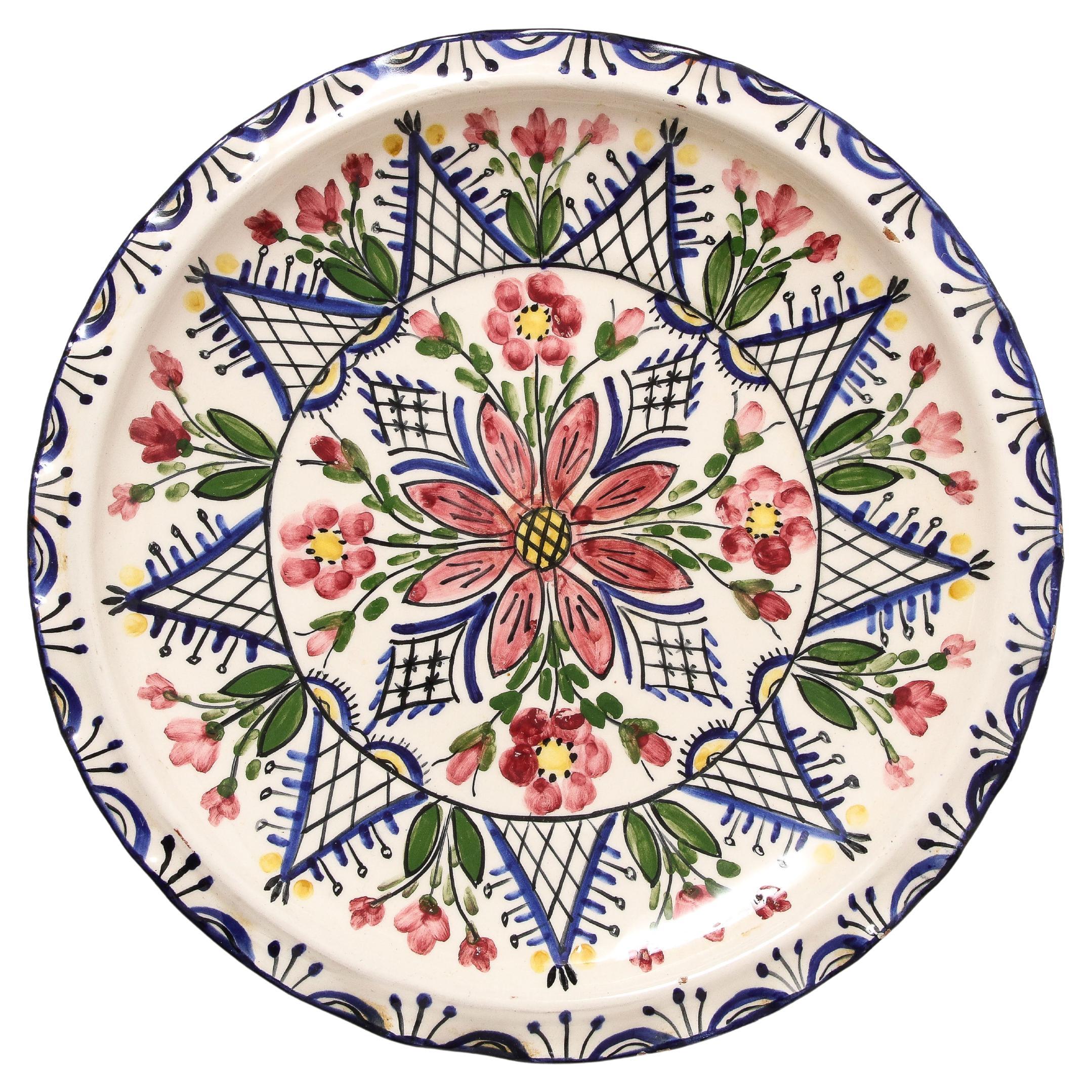 Glazed Ceramic Decorative Plate, Greece, 20th C