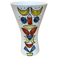 Jarrón de cerámica esmaltada " Diábolo " Roger Capron, Vallauris.