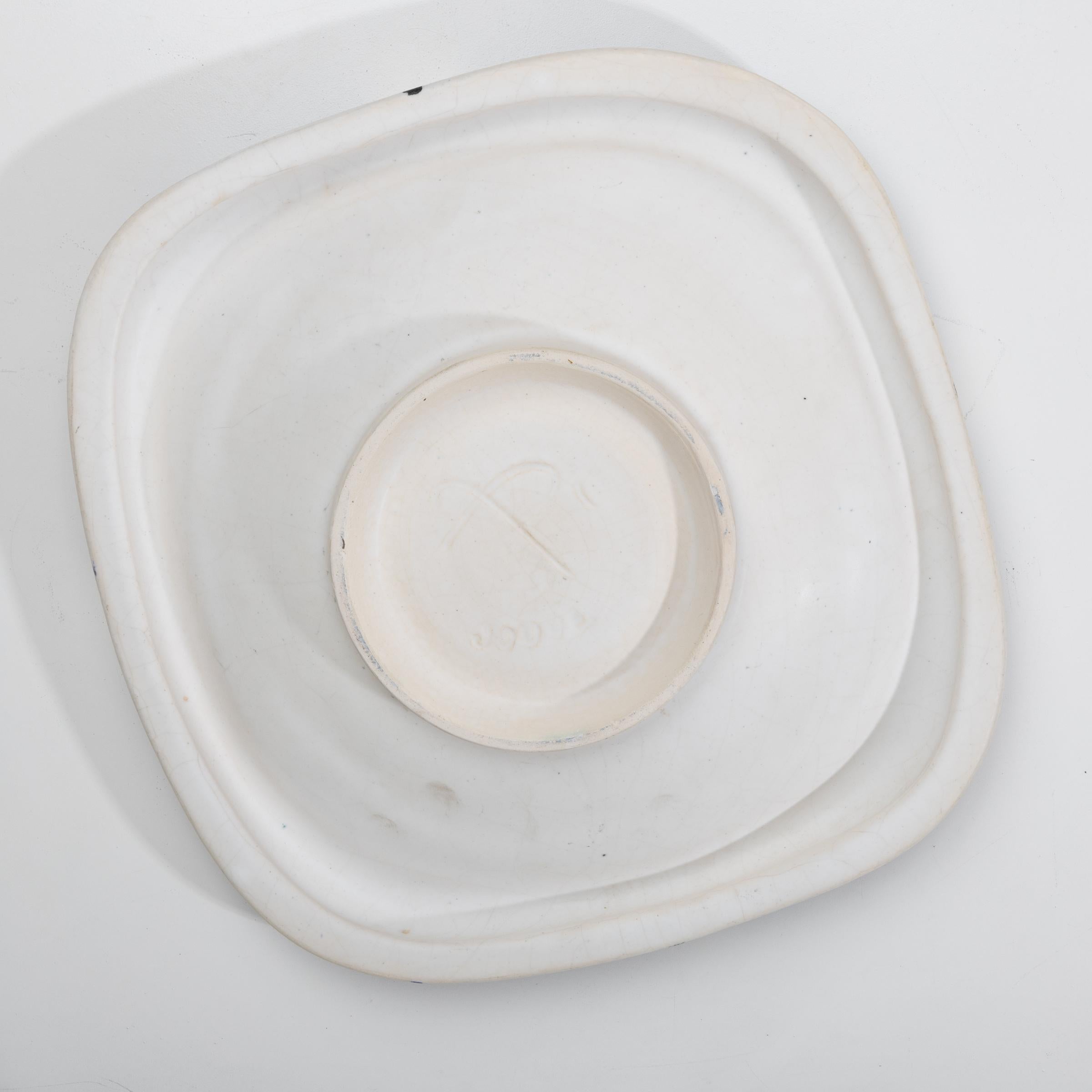 Glazed Ceramic Dish by Georges Jouve, France 2