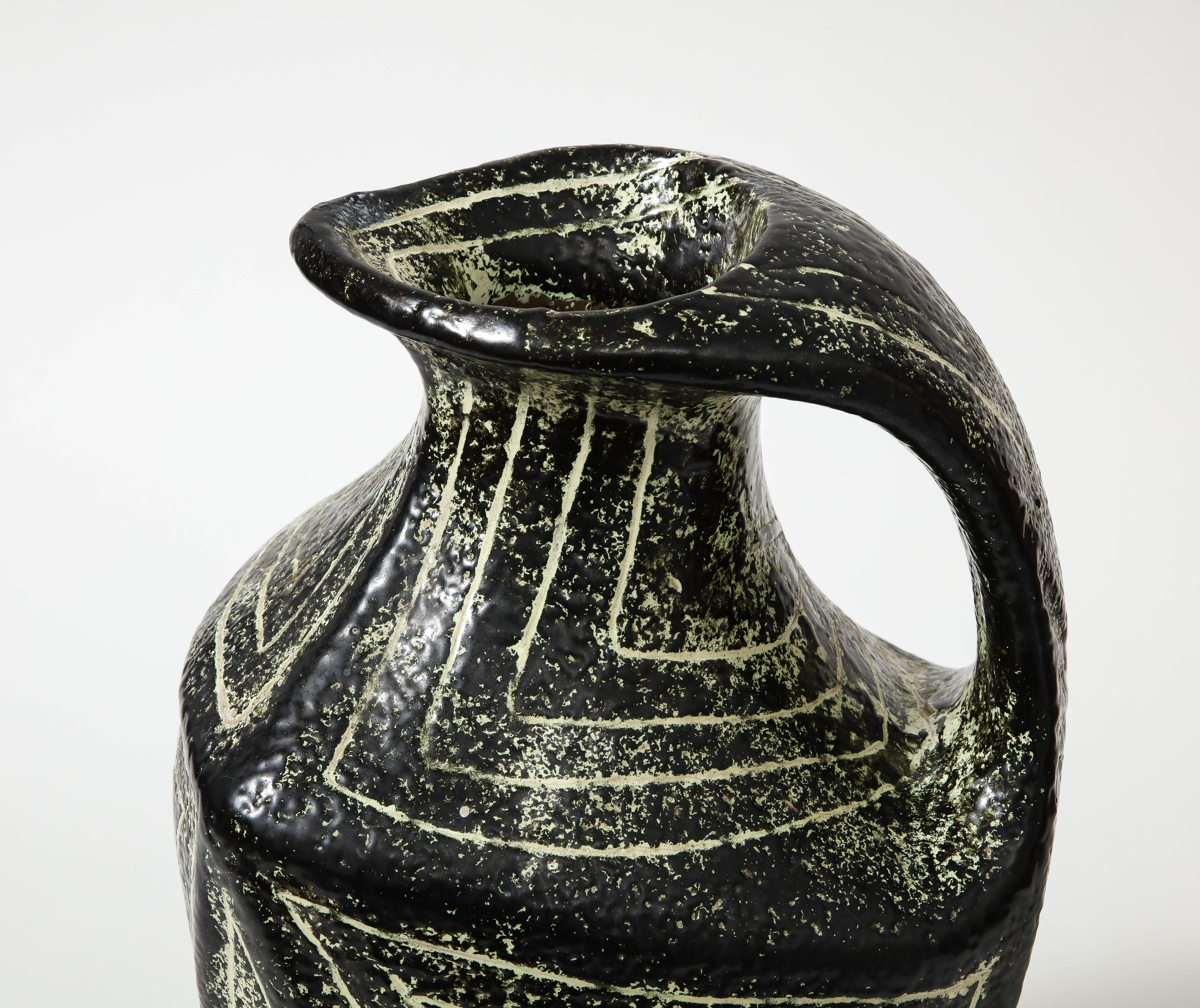 Glazed Ceramic Floor Vase, Hungary, c. 1970 For Sale 5
