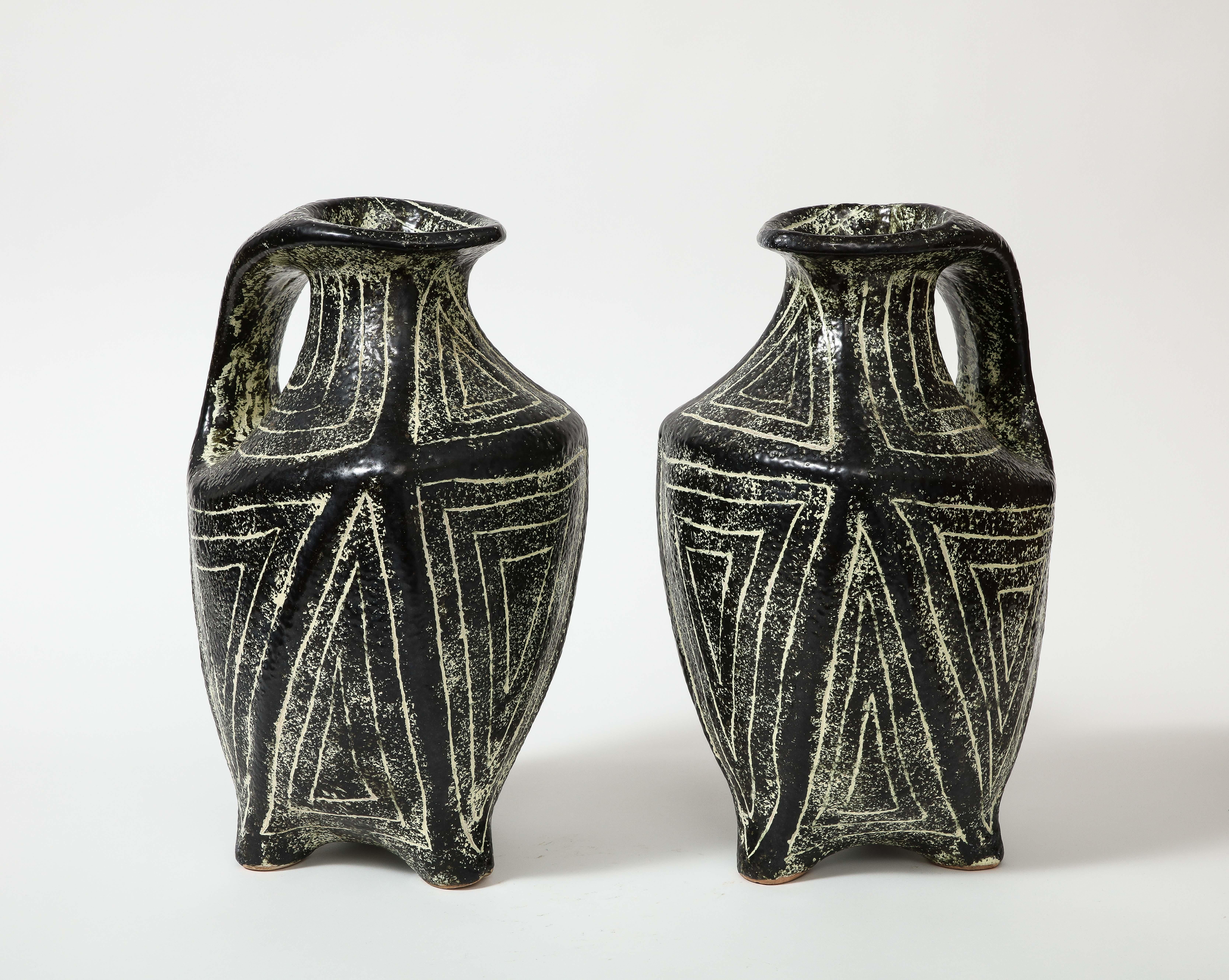 Glazed Ceramic Floor Vase, Hungary, c. 1970 For Sale 1