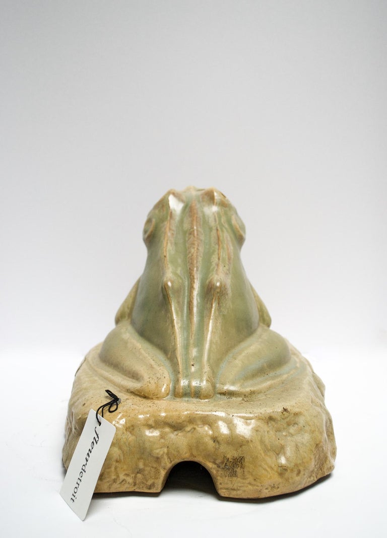 Glazed Ceramic Frog Fountain Head For Sale at 1stdibs