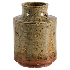 Glazed Ceramic Grey Vase, Marianne Westman for Rorstrand, Sweden, 1960s