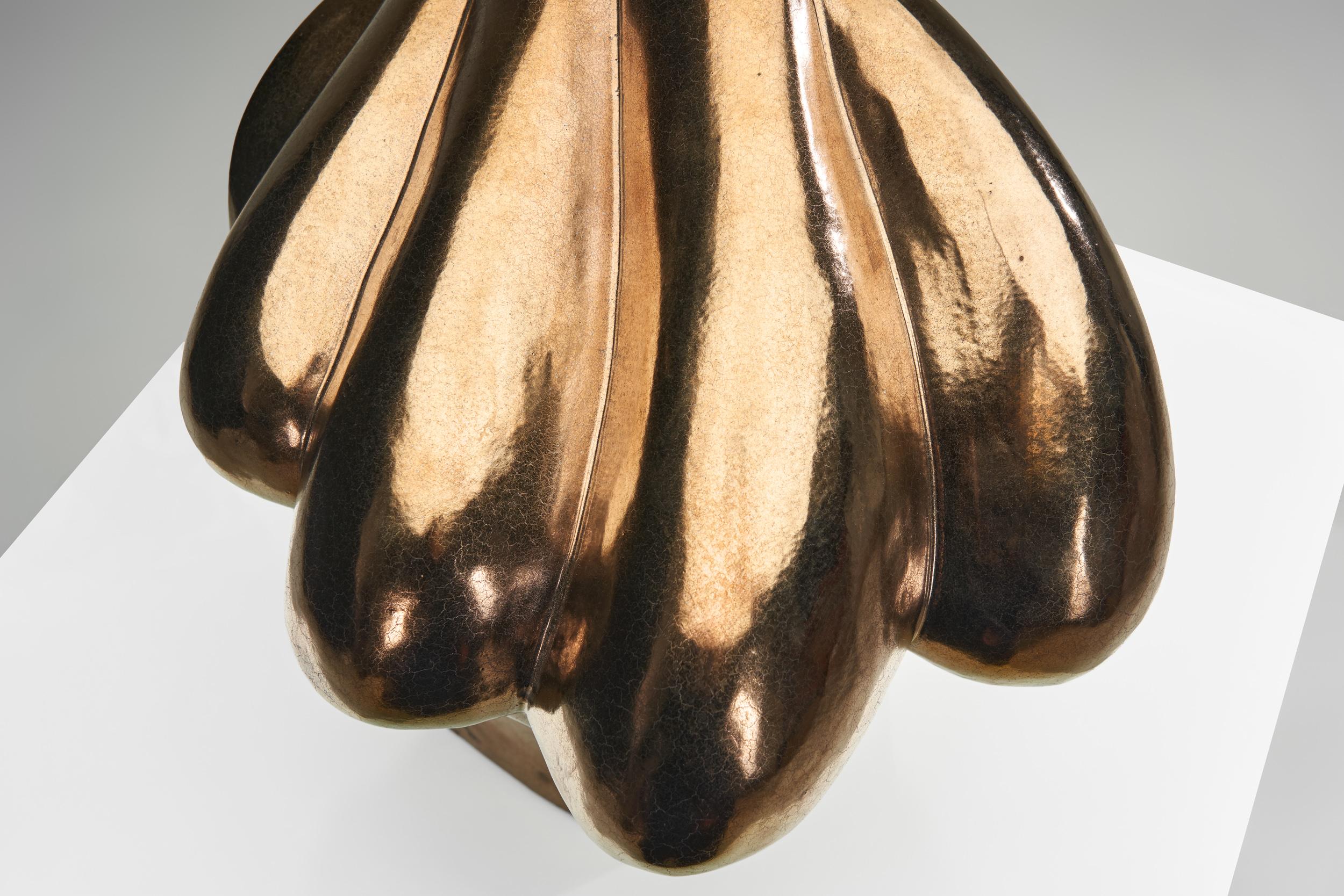 Scultura di testa in ceramica smaltata di Roy Terbeek, Paesi Bassi 1994 in vendita 2