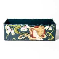 Glazed Ceramic Jardiniére, Art Nouveau Period, Austria, Late 19th Century