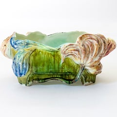 Glazed Ceramic Jardiniére, Art Nouveau Period, France, Early 20th Century