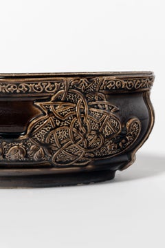 Glazed ceramic jardiniere signed Choisy-le-Roi. France, early 20th century.