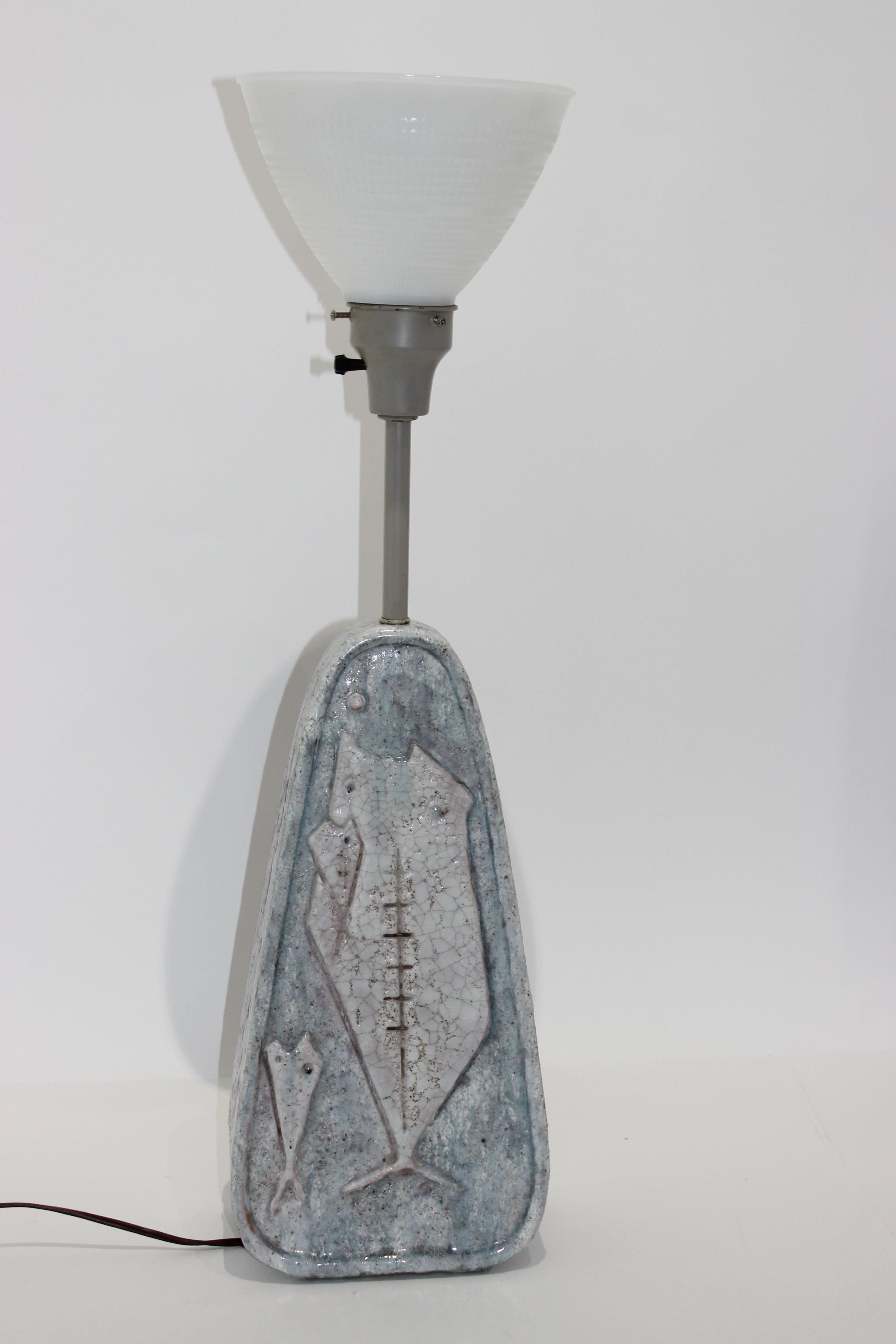 20th Century Glazed Ceramic Lamp by Marcello Fantoni