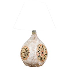 Glazed ceramic lamp by Raphaël Giarusso, 1960, Era Georges Pelletier