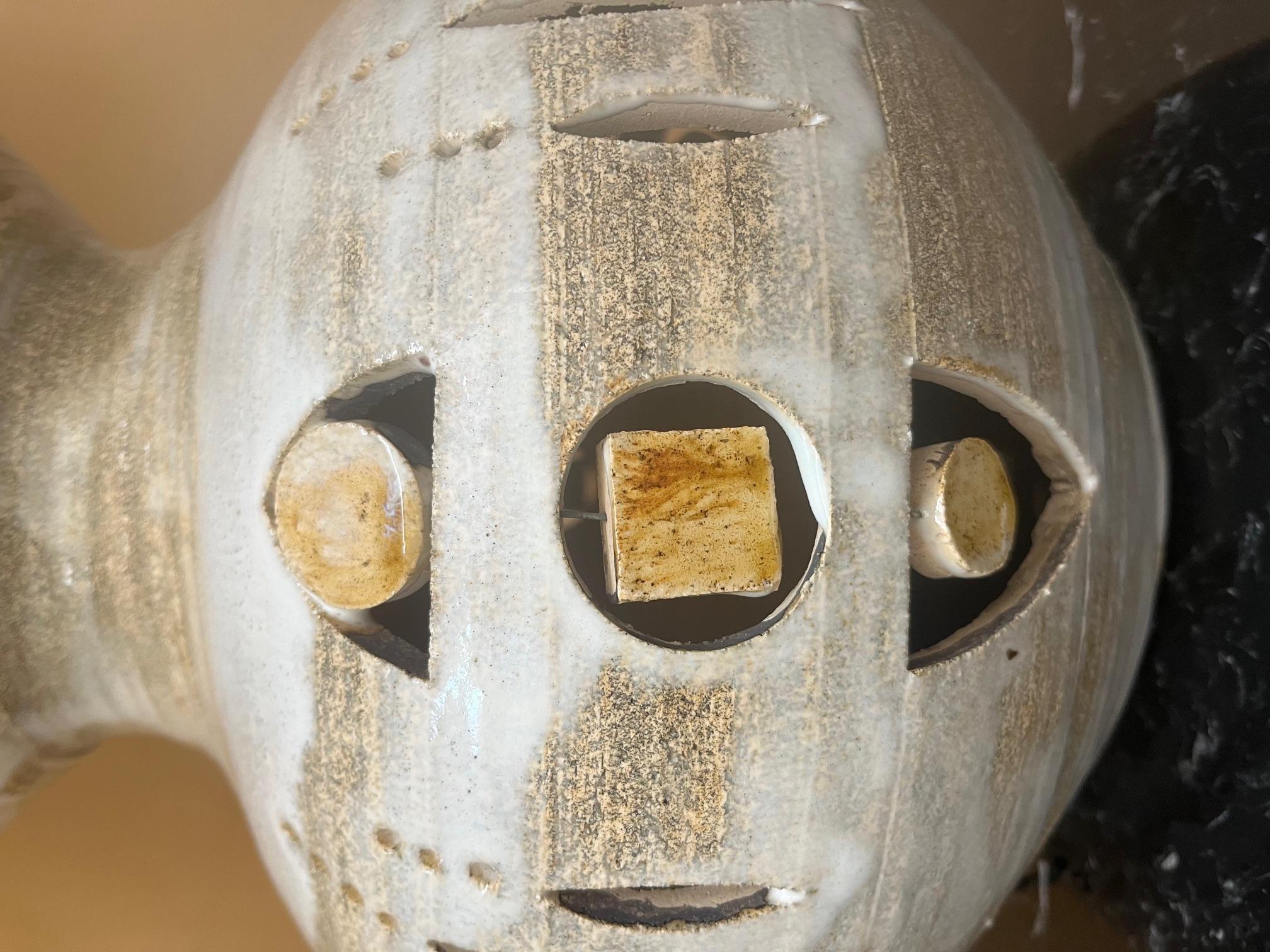 Français Lampe en céramique émaillée, Georges Pelletier ,  France vers 1975 en vente