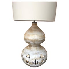 Glazed ceramic lamp, Georges Pelletier ,  France circa 1975