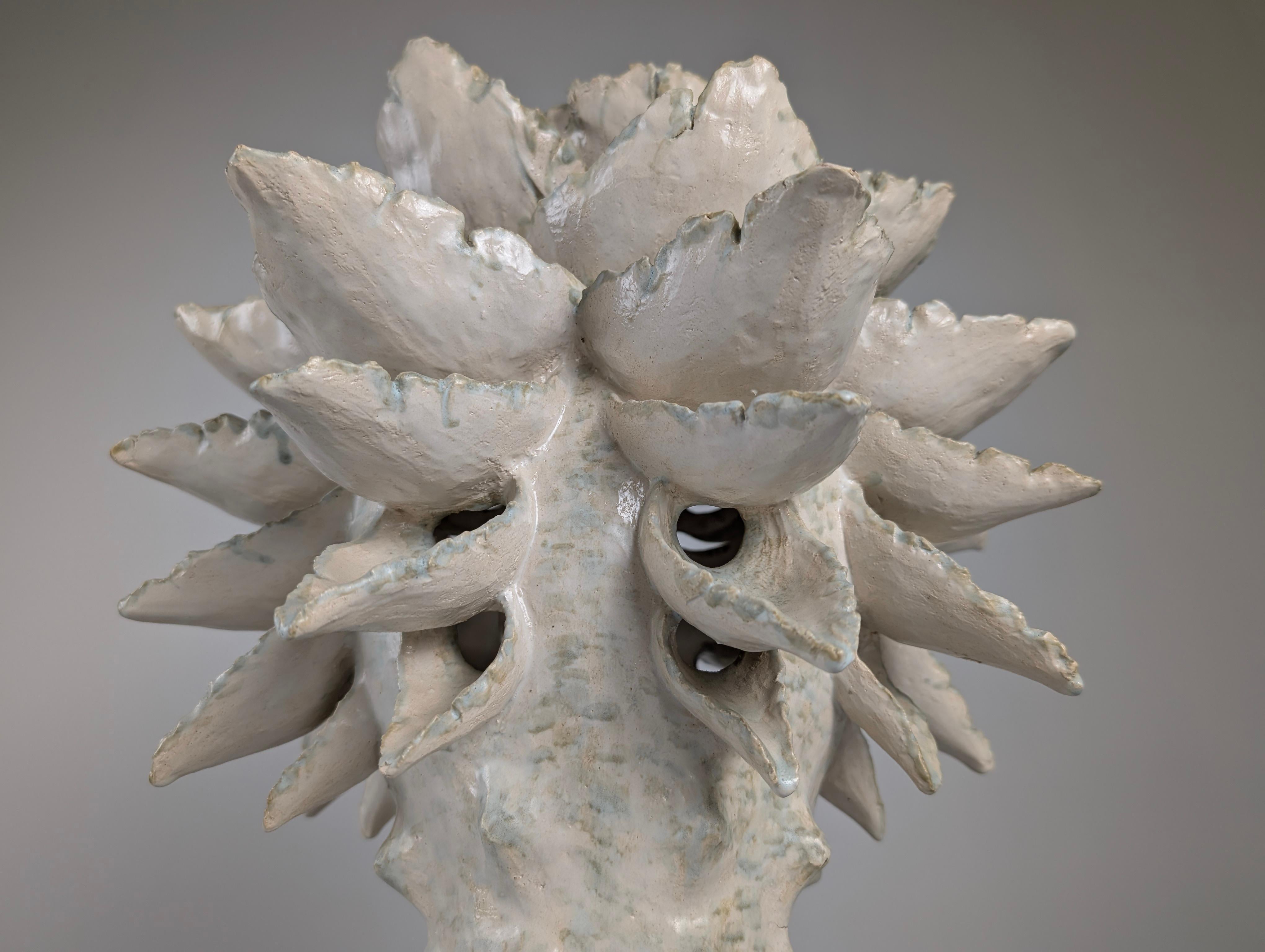 Escultura luminosa de cerámica esmaltada de Birthe Aksby, Dinamarca, 1970 en venta 2