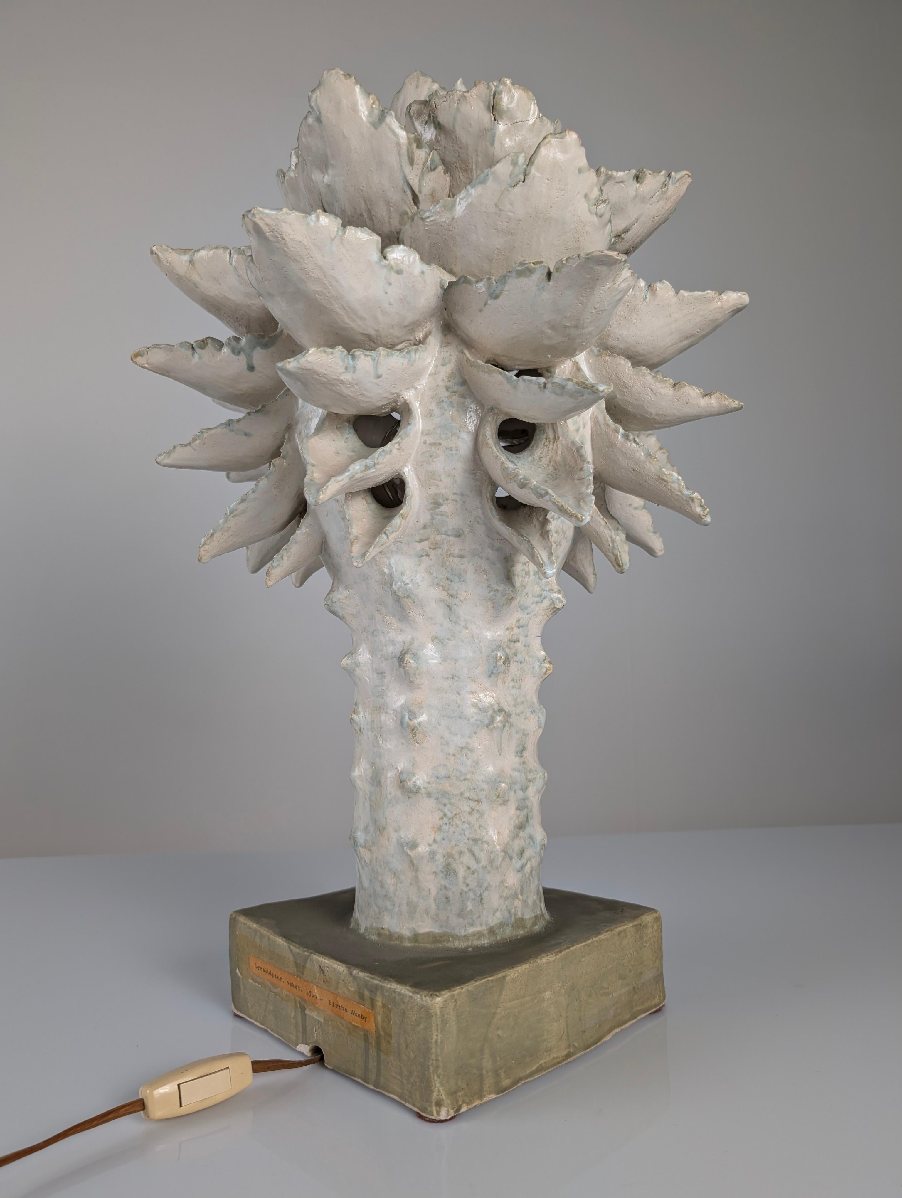 Escultura luminosa de cerámica esmaltada de Birthe Aksby, Dinamarca, 1970 en venta 3