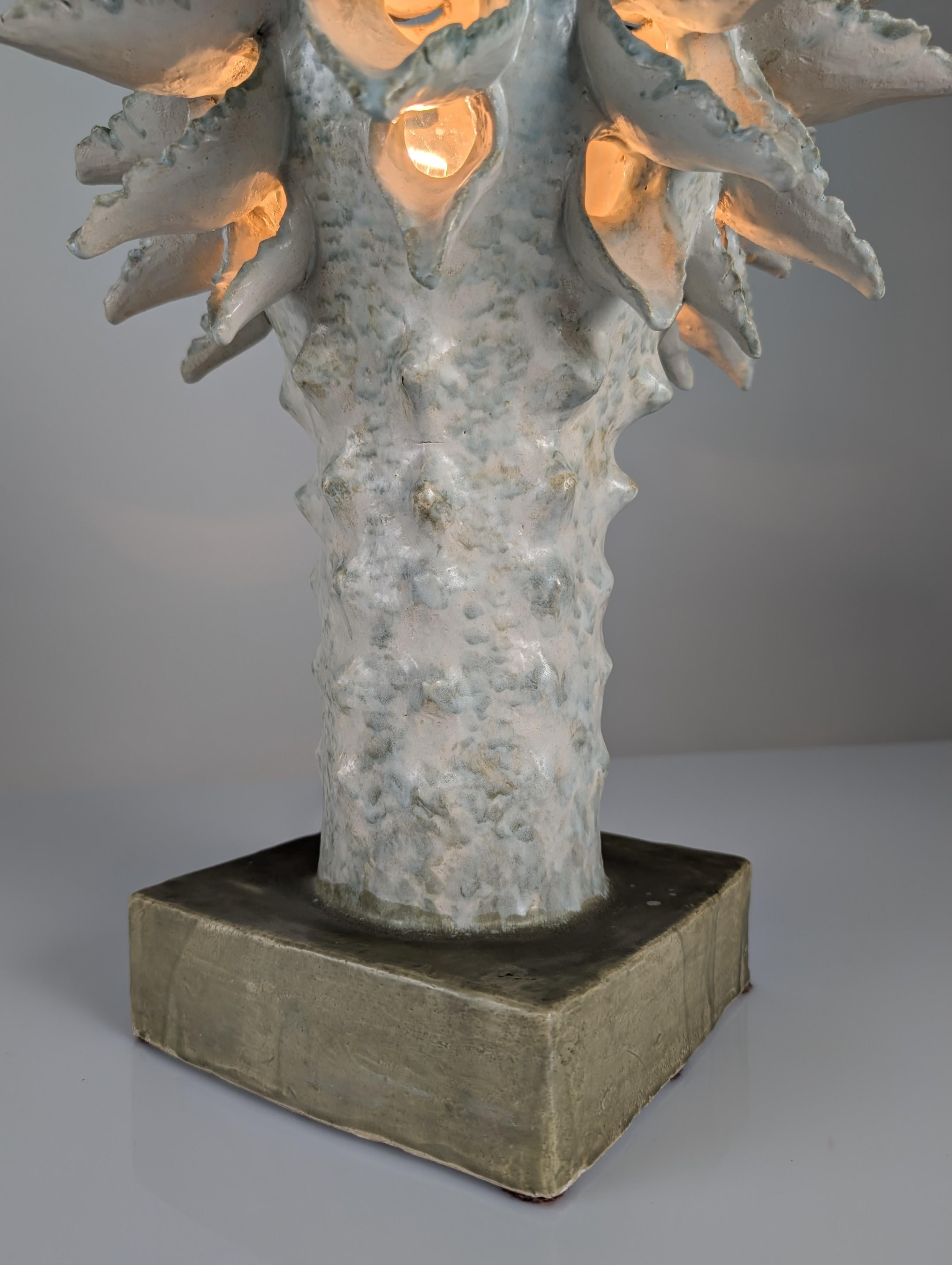 Escultura luminosa de cerámica esmaltada de Birthe Aksby, Dinamarca, 1970 en venta 5