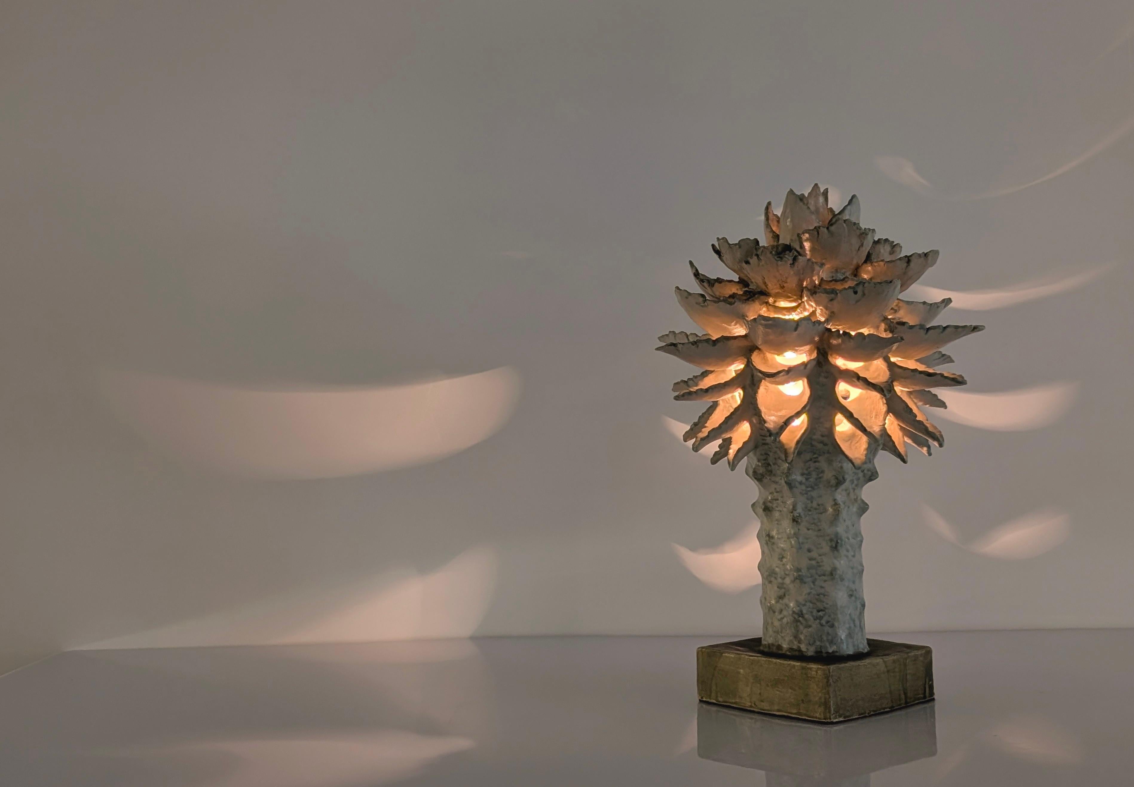 Escultura luminosa de cerámica esmaltada de Birthe Aksby, Dinamarca, 1970 en venta 7