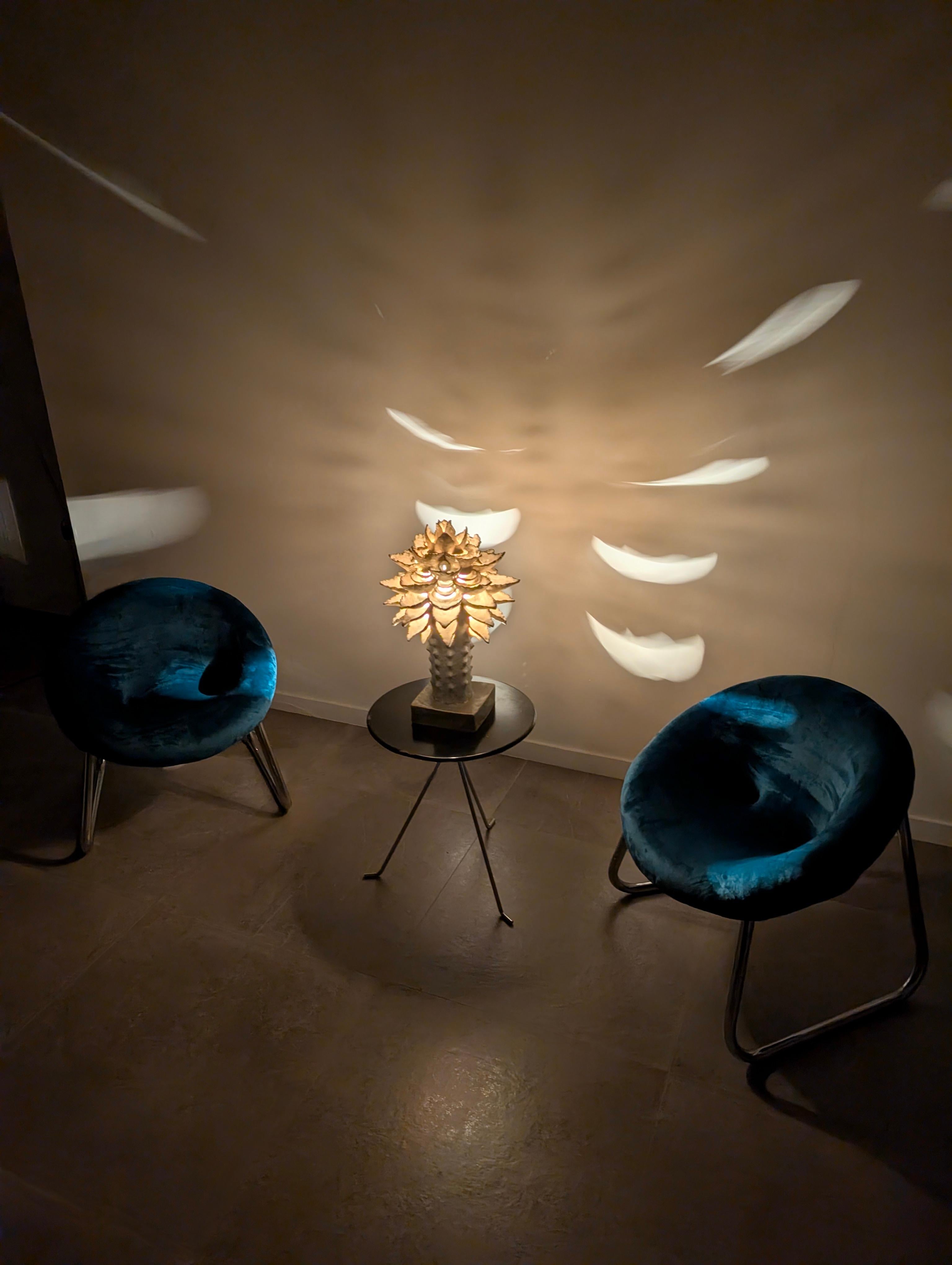 Escultura luminosa de cerámica esmaltada de Birthe Aksby, Dinamarca, 1970 Cerámico en venta
