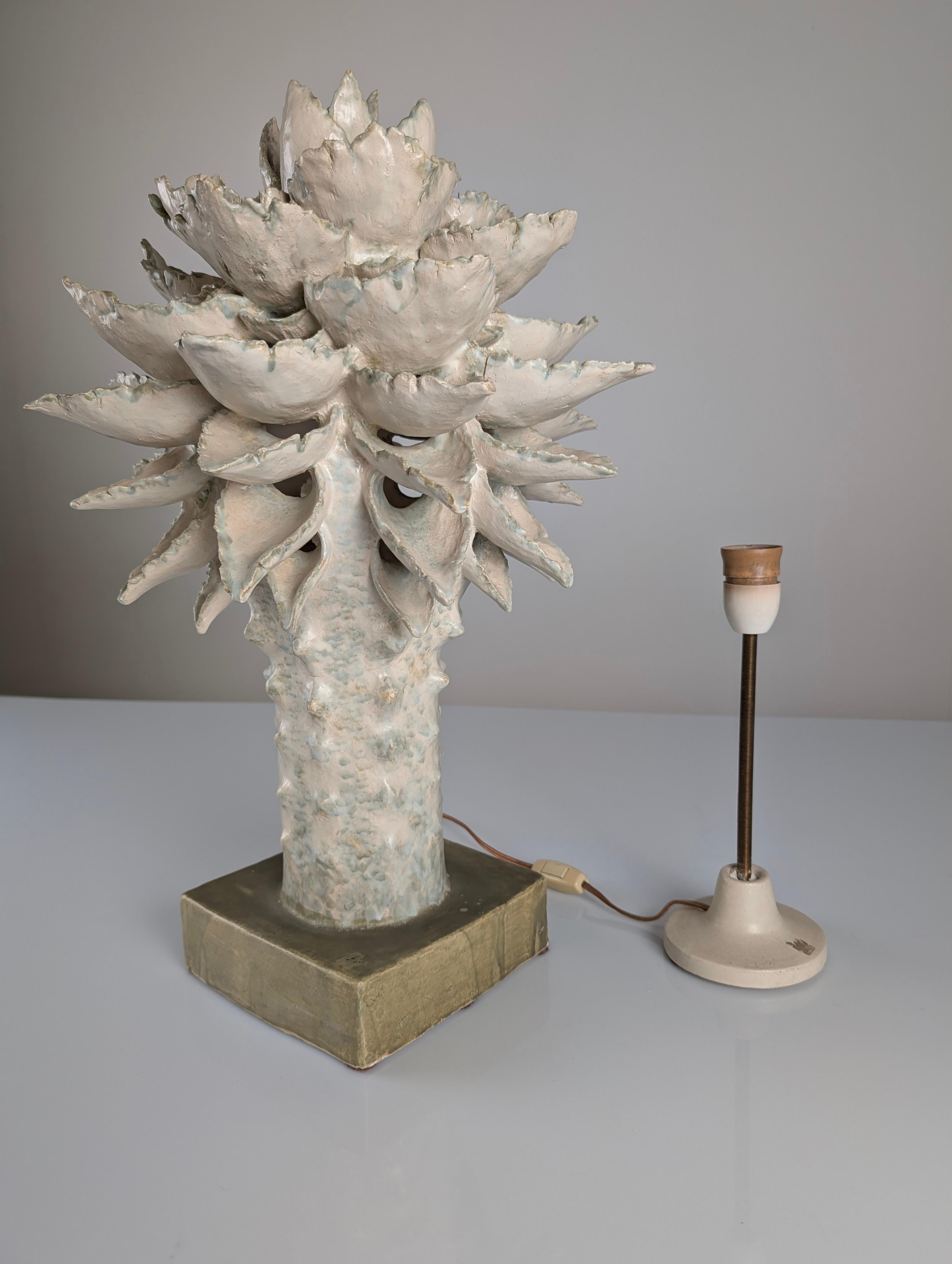 Escultura luminosa de cerámica esmaltada de Birthe Aksby, Dinamarca, 1970 en venta 1