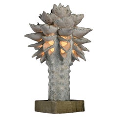 Escultura luminosa de cerámica esmaltada de Birthe Aksby, Dinamarca, 1970