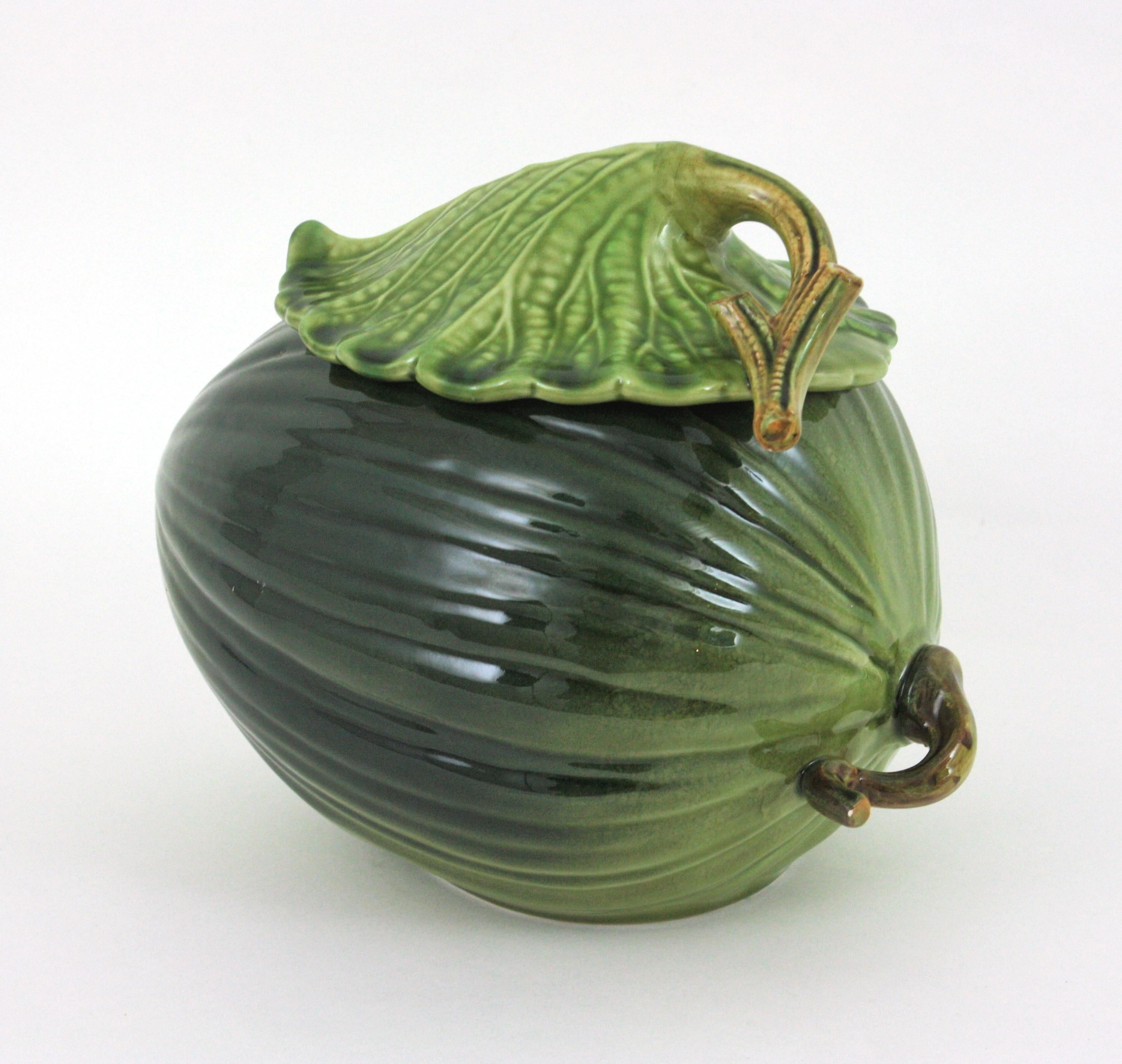 Smaltato Set di servitori per meloni in ceramica smaltata, Italia 1960 in vendita