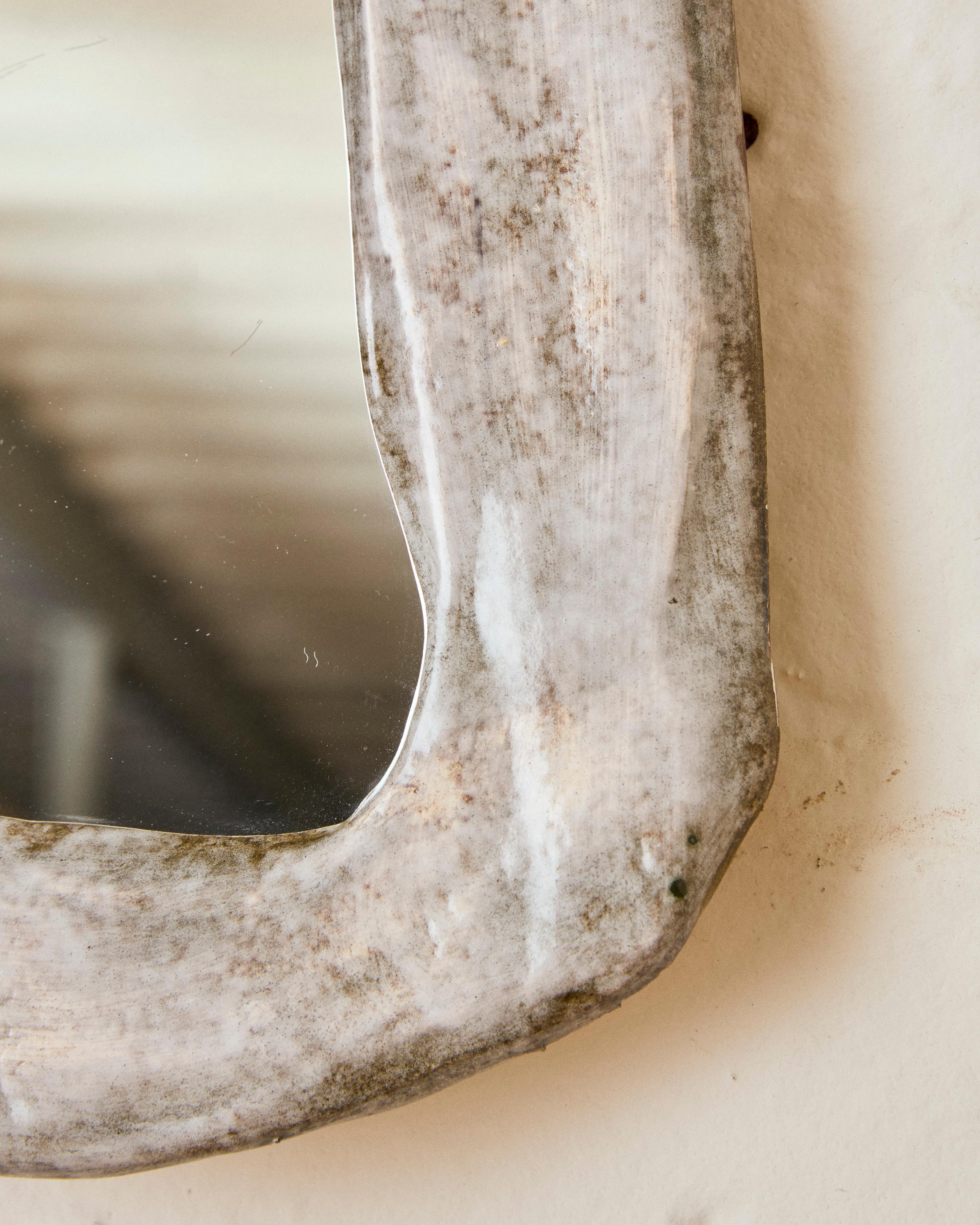 Glazed Ceramic Mirror by Juliette Derel 2