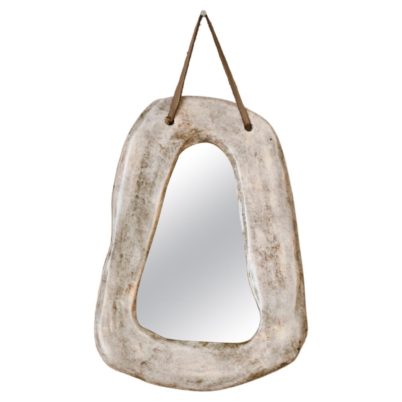 Glazed Ceramic Mirror by Juliette Derel