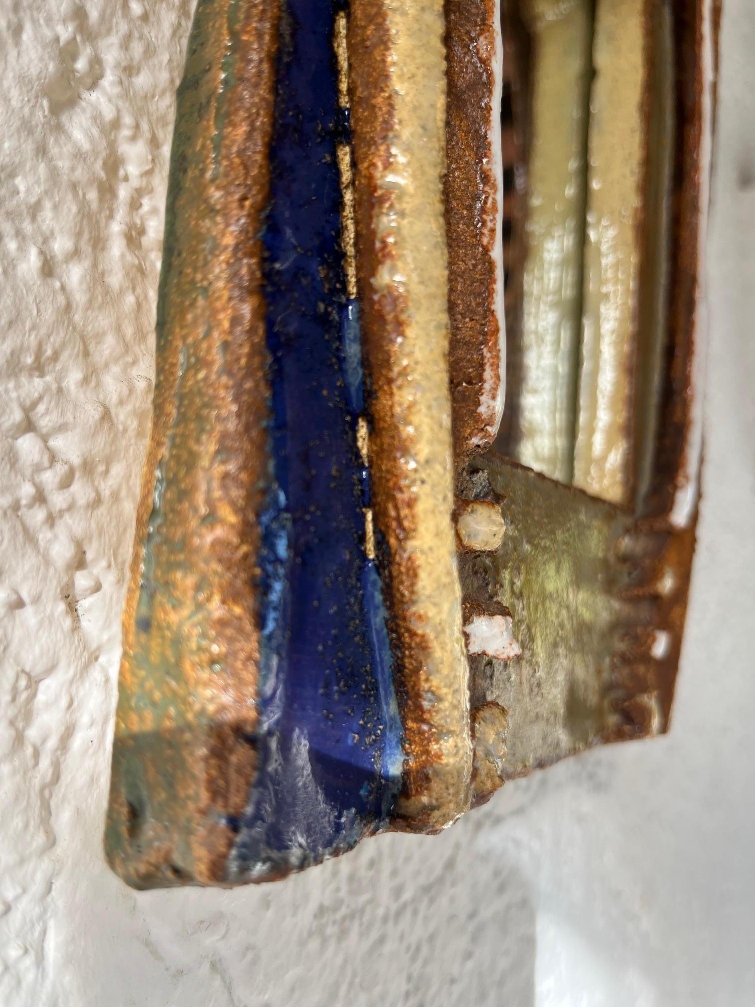 Miroir en céramique émaillée, Les Argonautes, Vallauris, vers 1965 en vente 2