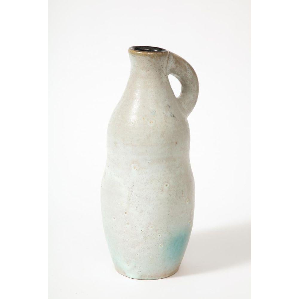 French Glazed Ceramic Pitcher, 20th Century For Sale