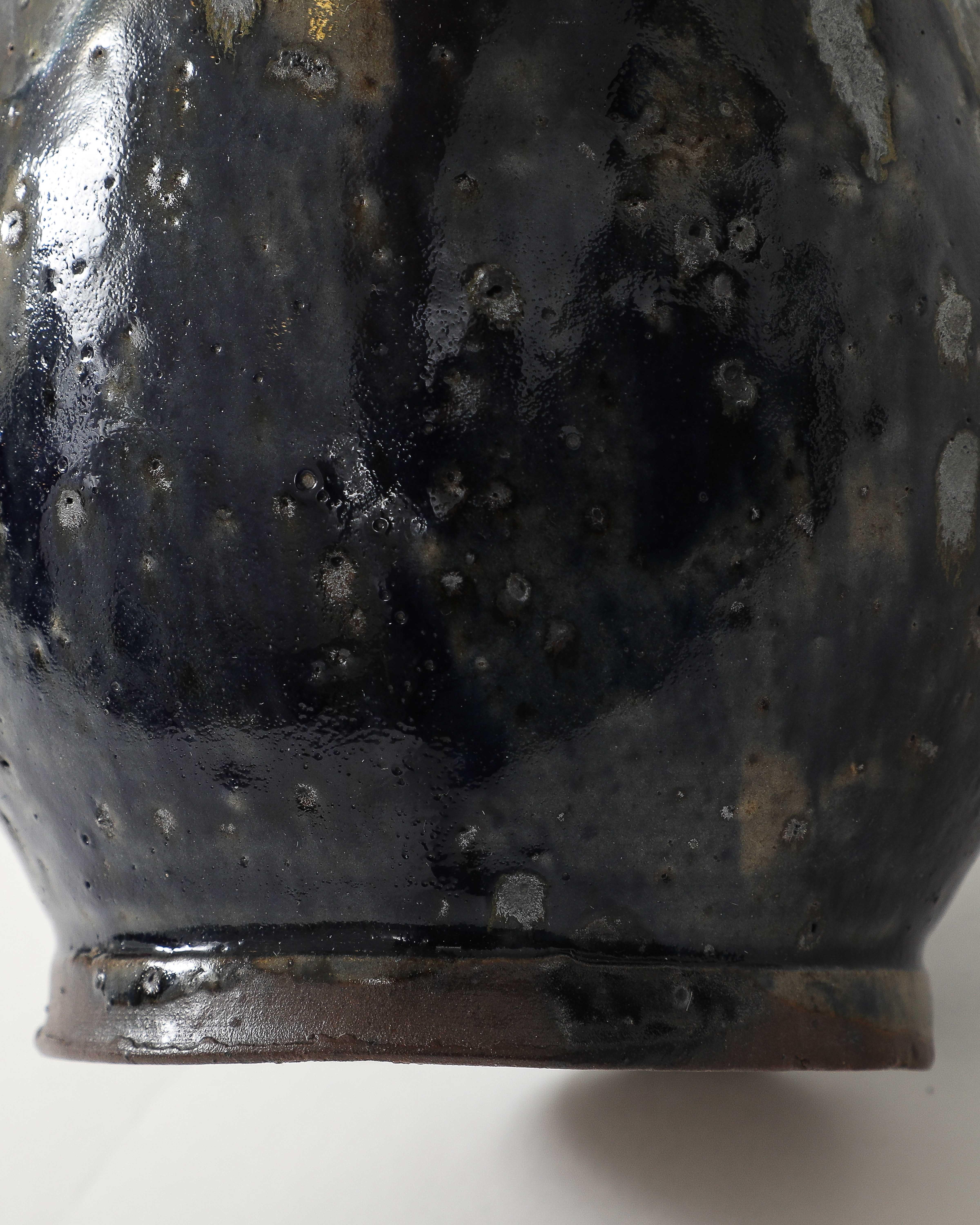 Jarra de cerámica vidriada de Jean Talbot, Francia, c. 1940 en venta 10