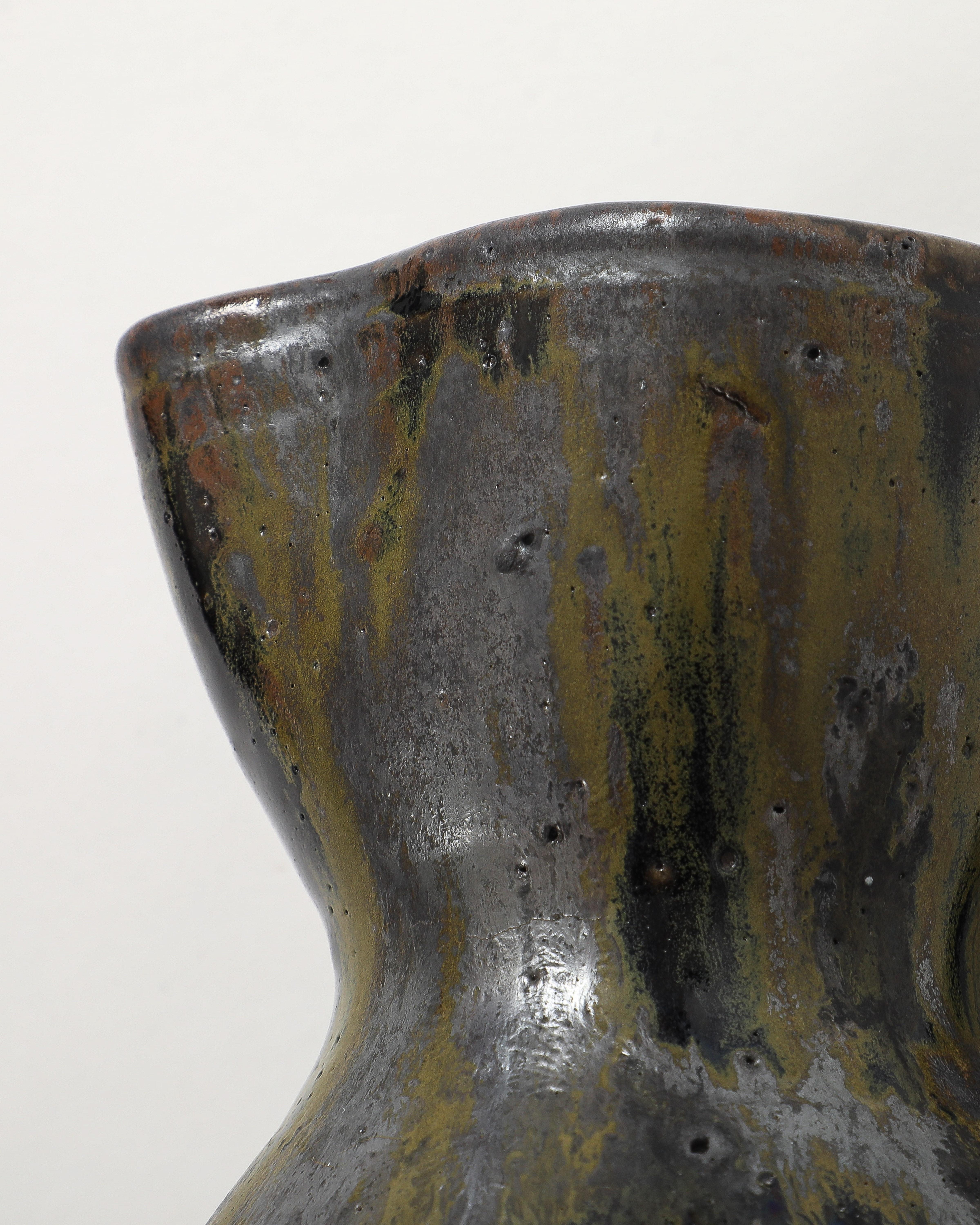 Brocca in ceramica smaltata di Jean Talbot, La Borne, Francia, 1940 ca. in vendita 7