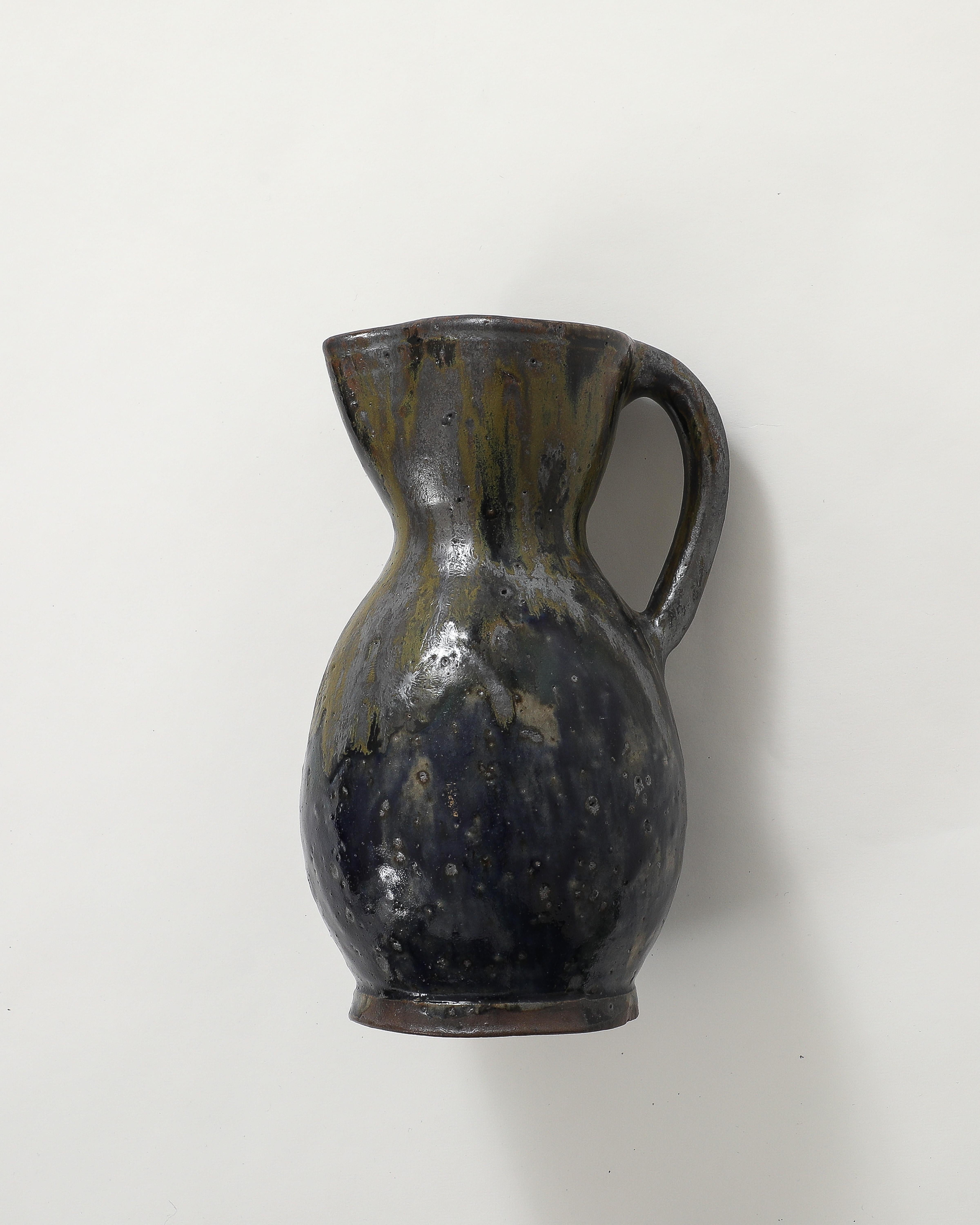 Ceramica Brocca in ceramica smaltata di Jean Talbot, La Borne, Francia, 1940 ca. in vendita