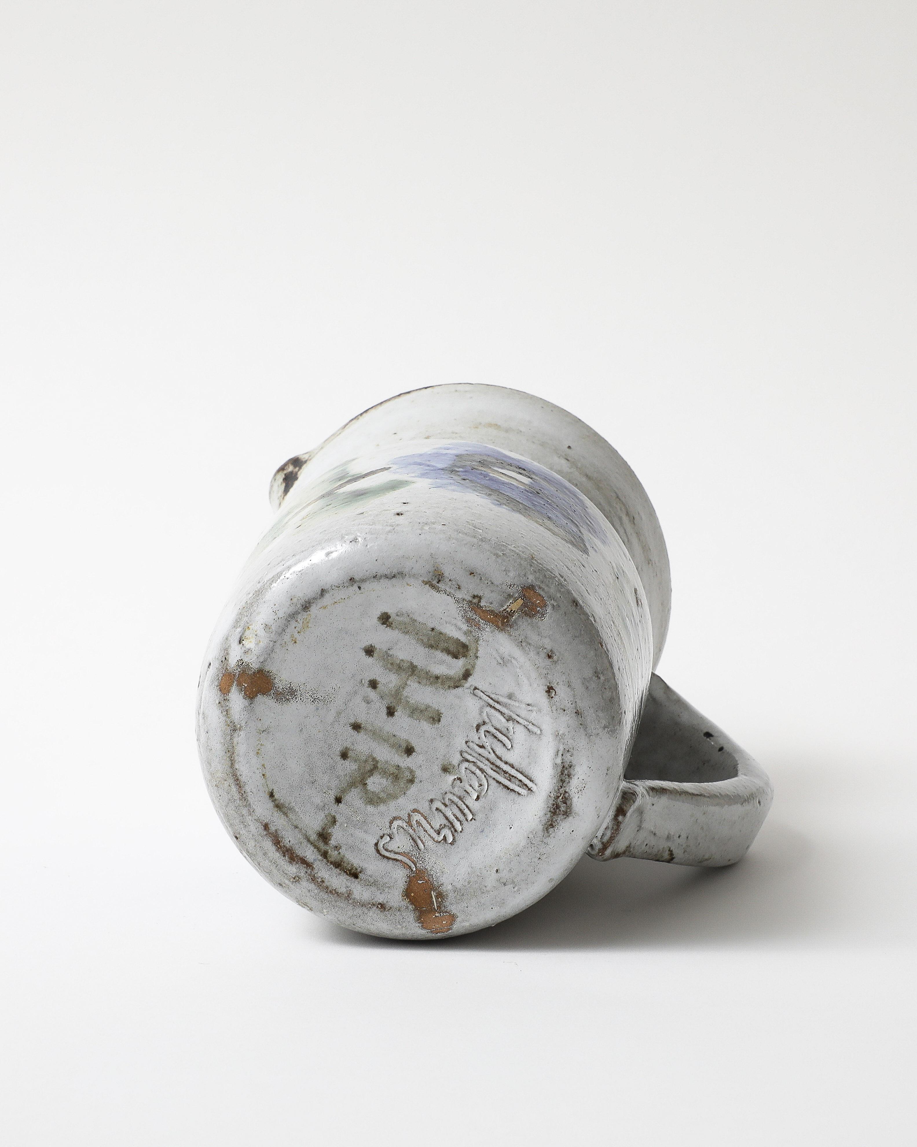 Glazed Ceramic Pitcher, France, c. 1960 For Sale 6
