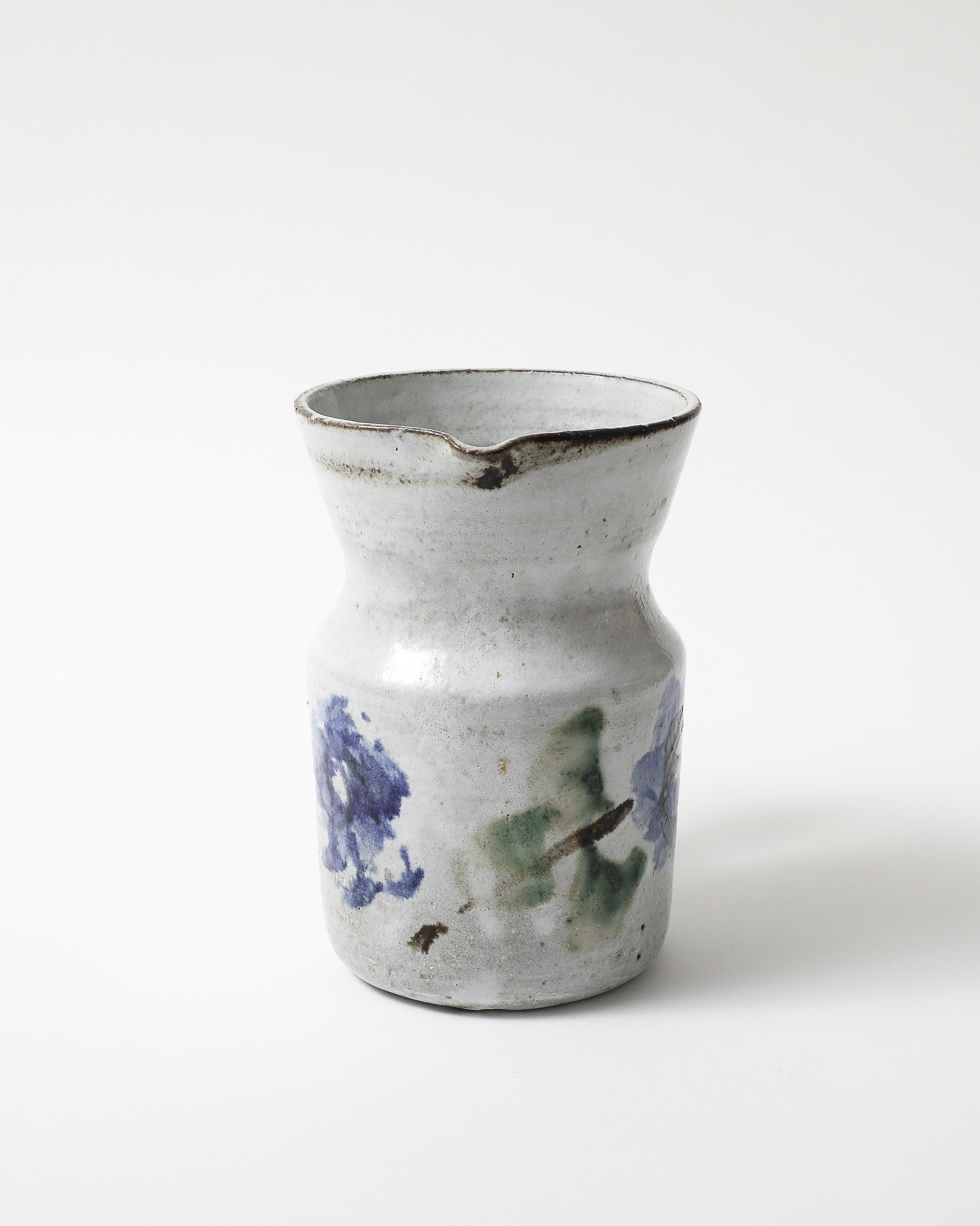 Glazed Ceramic Pitcher, France, c. 1960 For Sale 4