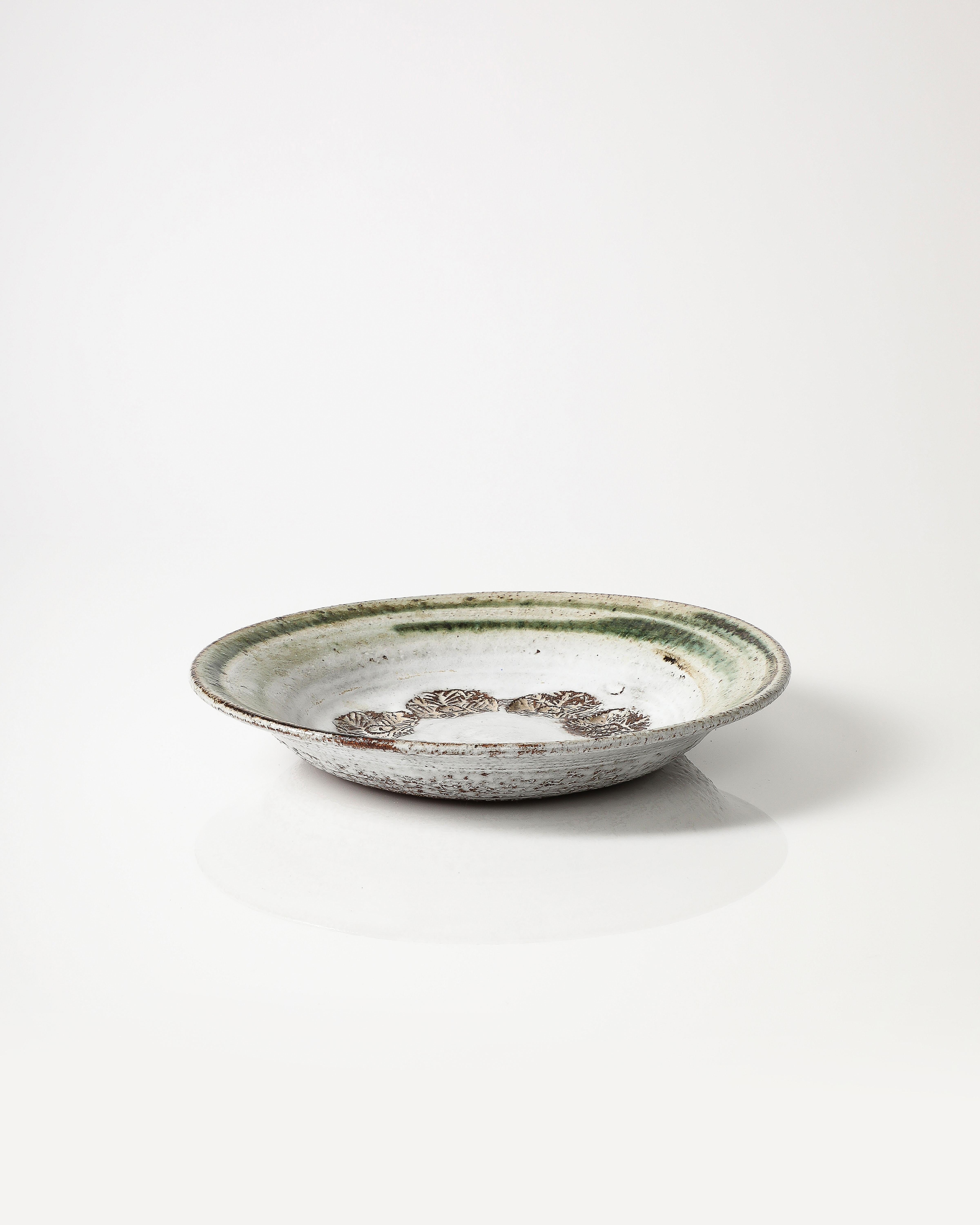 Glazed Ceramic Plate by Albert Thiry, France, c. 1970 5